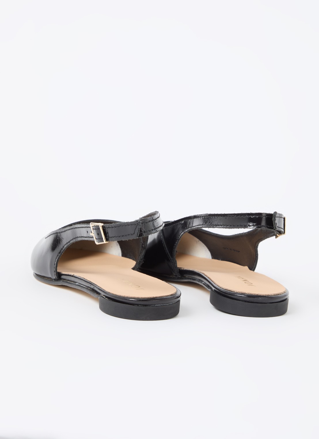 Jonak Noa slingback van lakleer  - achterkant zwart