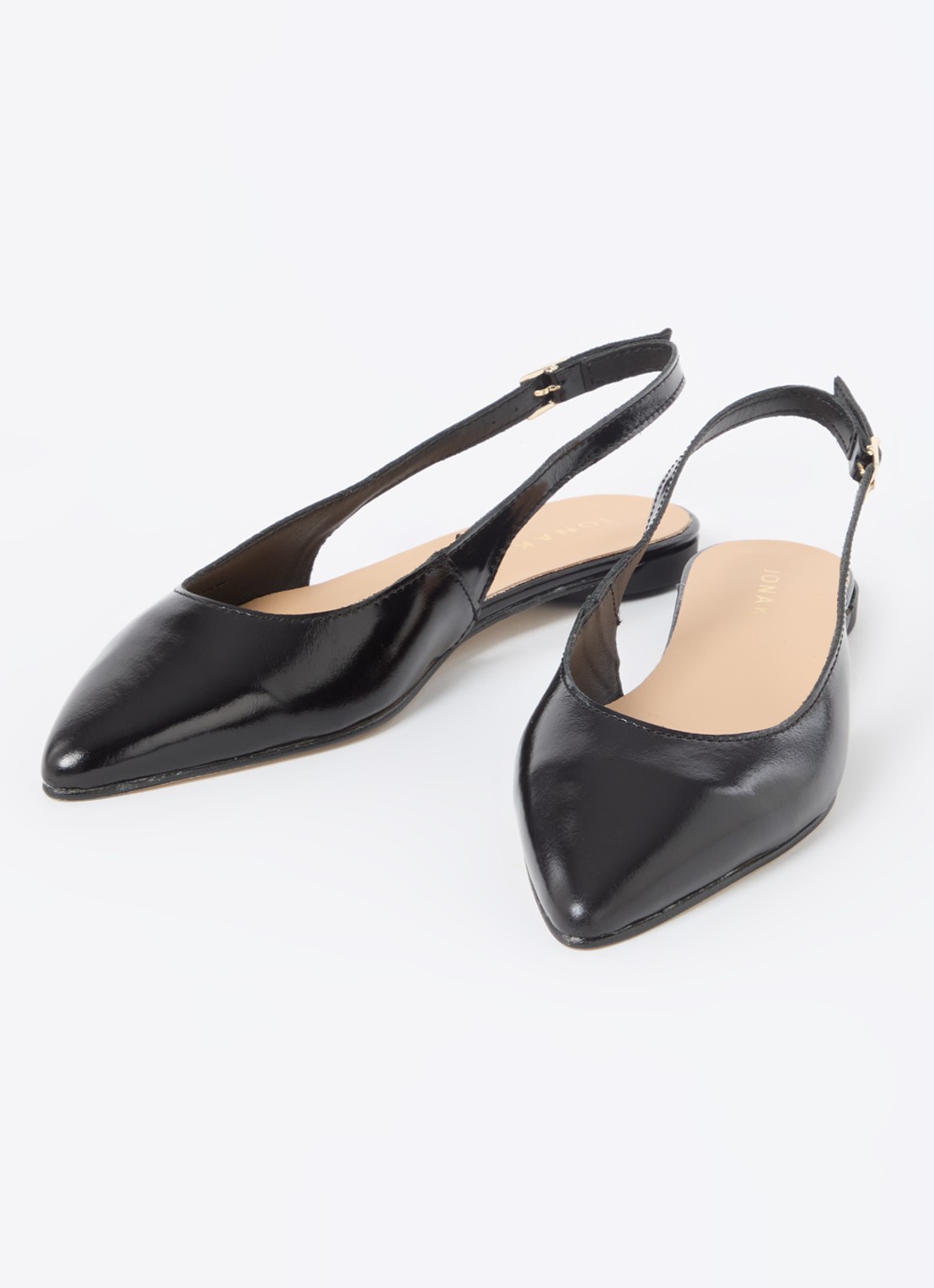 Jonak Noa slingback van lakleer  - detail 2 zwart