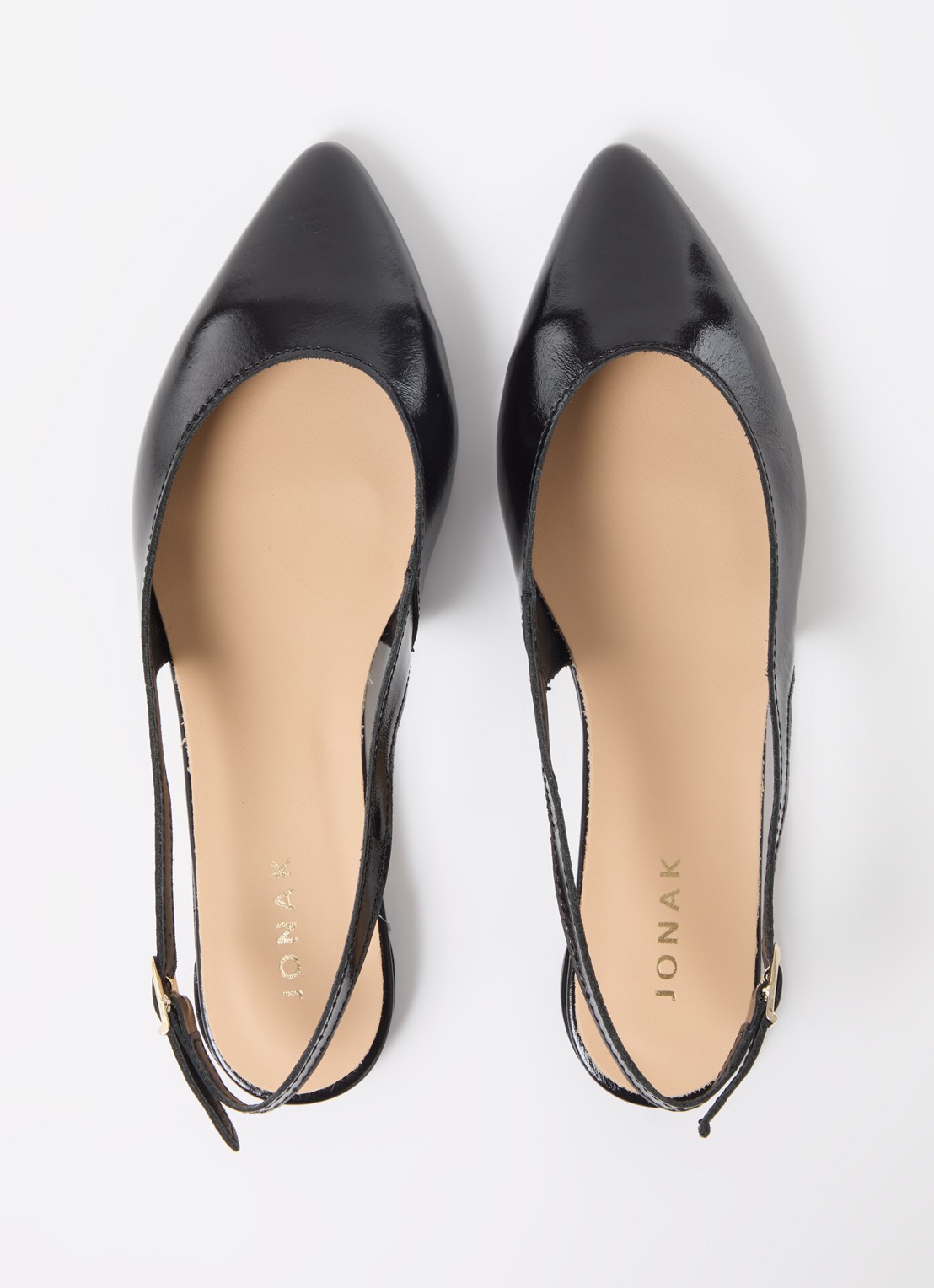 Jonak Noa slingback van lakleer  - detail 3 zwart