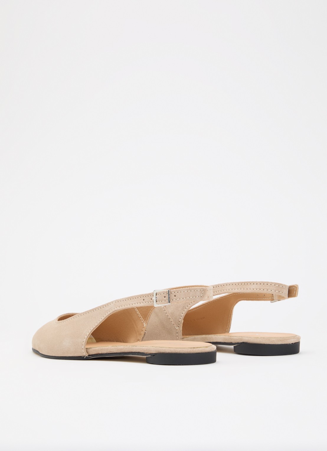 Jonak Noa slingback van leer  - achterkant camel