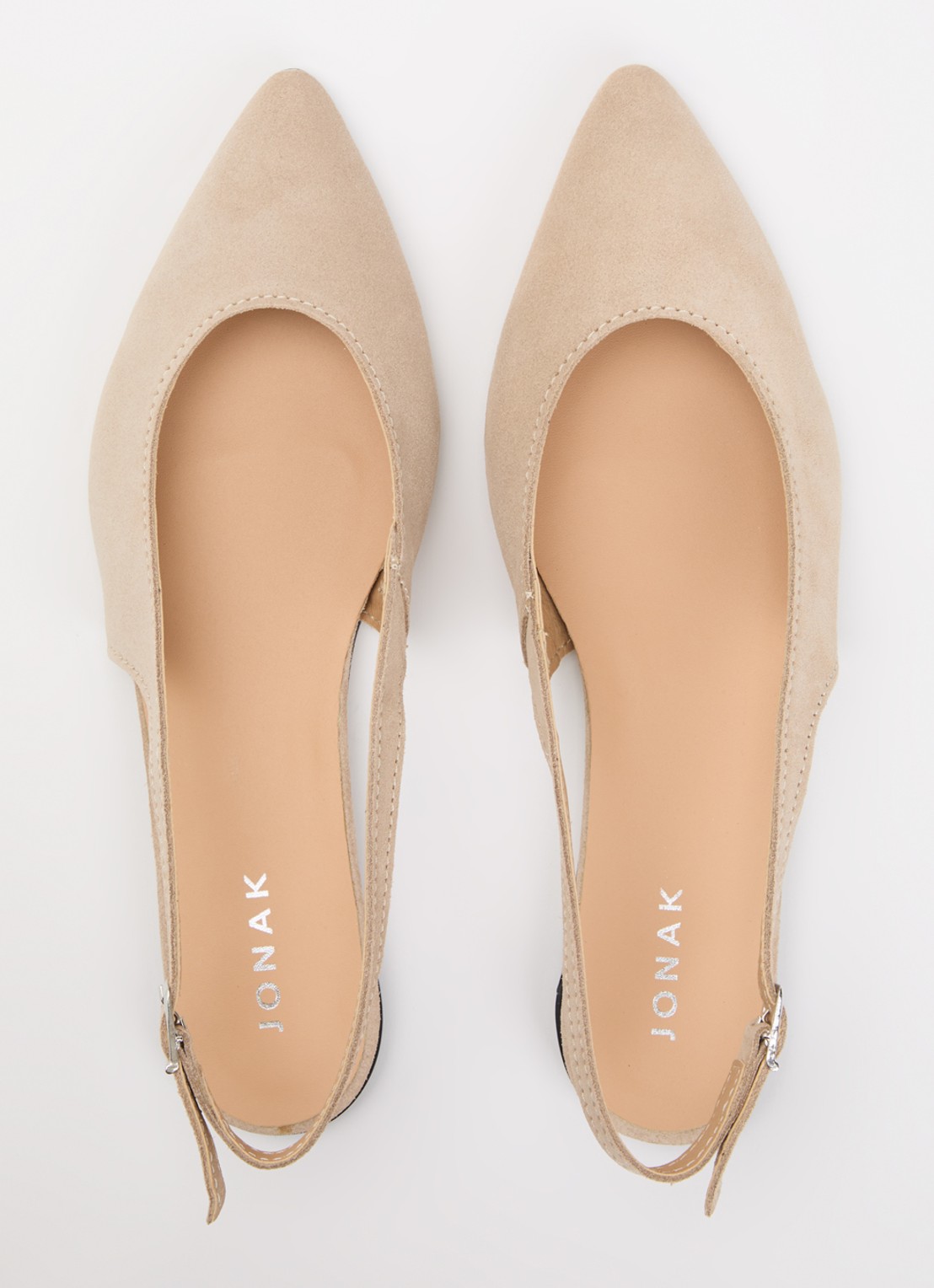 Jonak Noa slingback van leer  - detail 4 camel