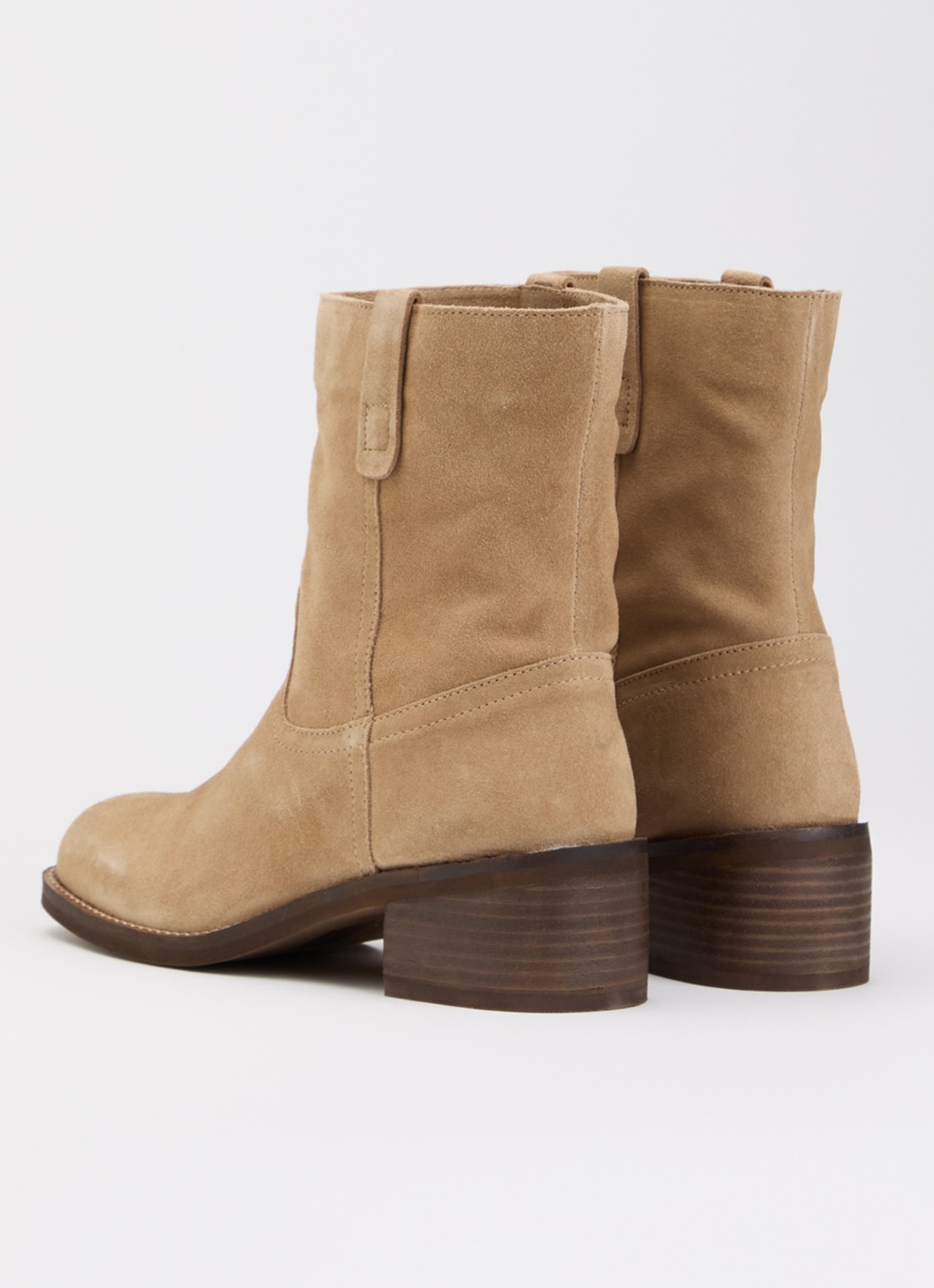 Jonak Pegasus enkellaarsje van suède - achterkant 4 beige
