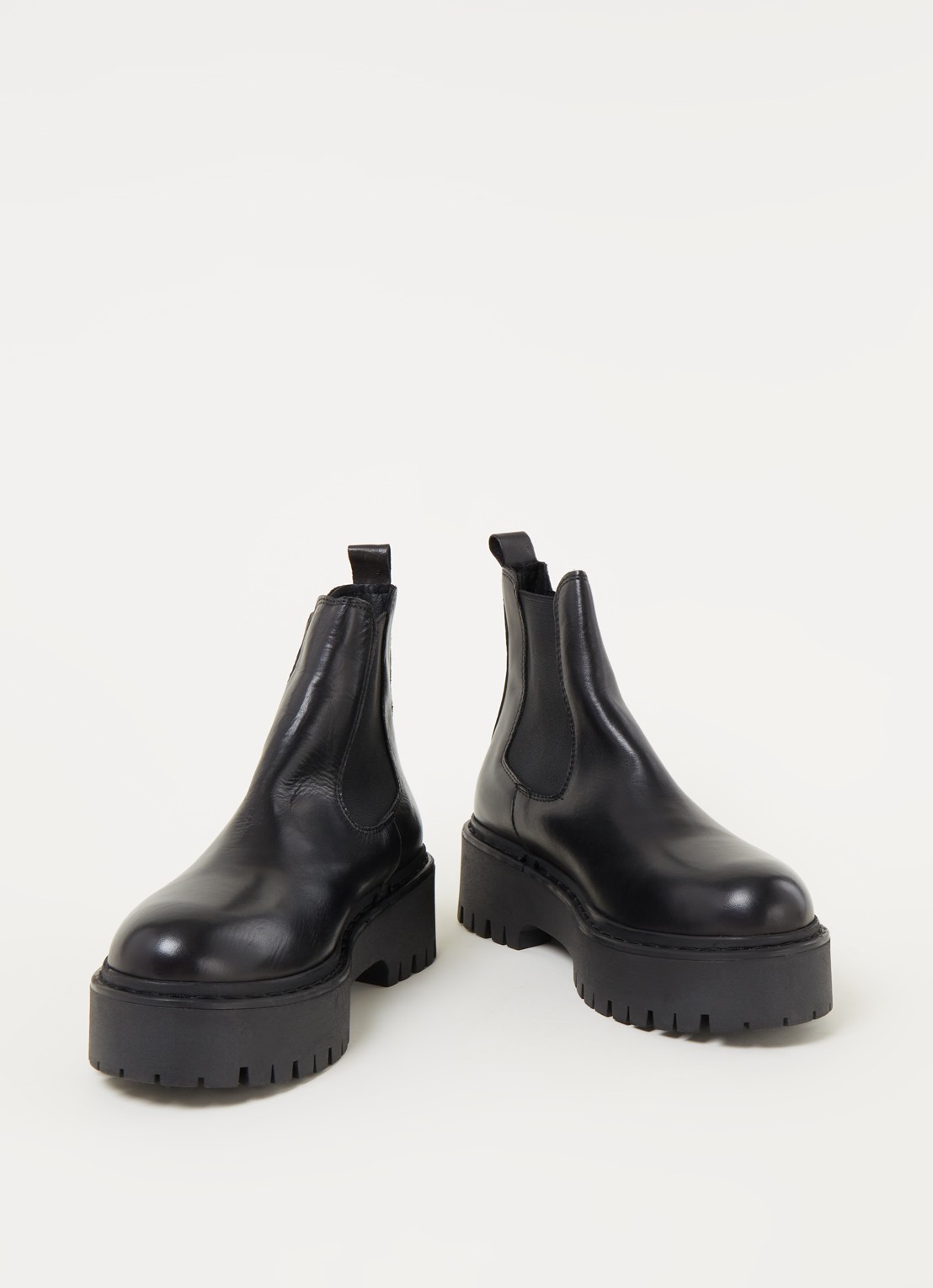 Jonak Ravie chelsea boot van leer - detail 2 zwart