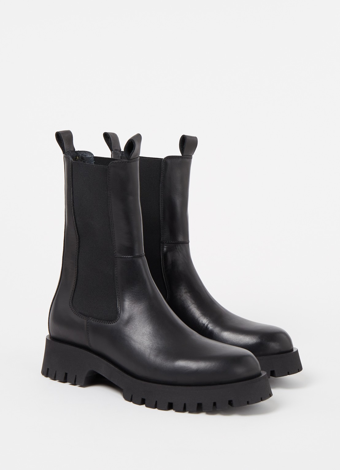 Jonak Ridle chelsea boot van leer  - detail 5 zwart