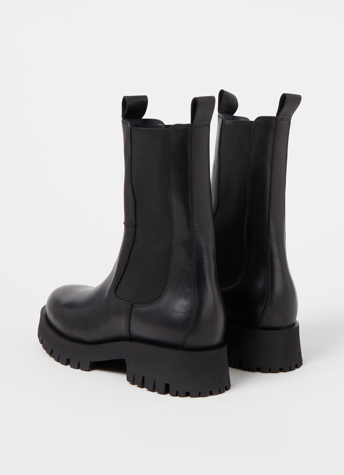 Jonak Ridle chelsea boot van leer  - detail 6 zwart