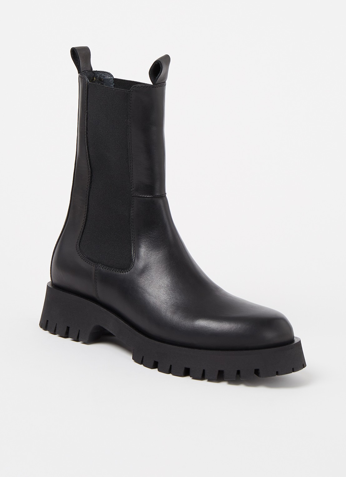 Jonak Ridle chelsea boot van leer  - voorkant zwart