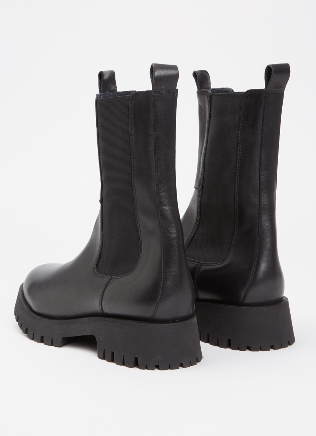 Jonak Ridle chelsea boot van leer  - achterkant 9 zwart
