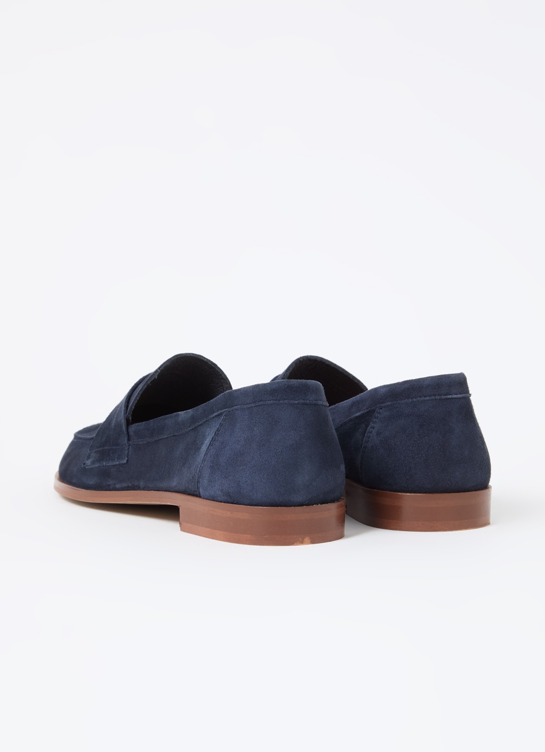 Jonak Thelma loafer van geitensuède - achterkant 2 indigo