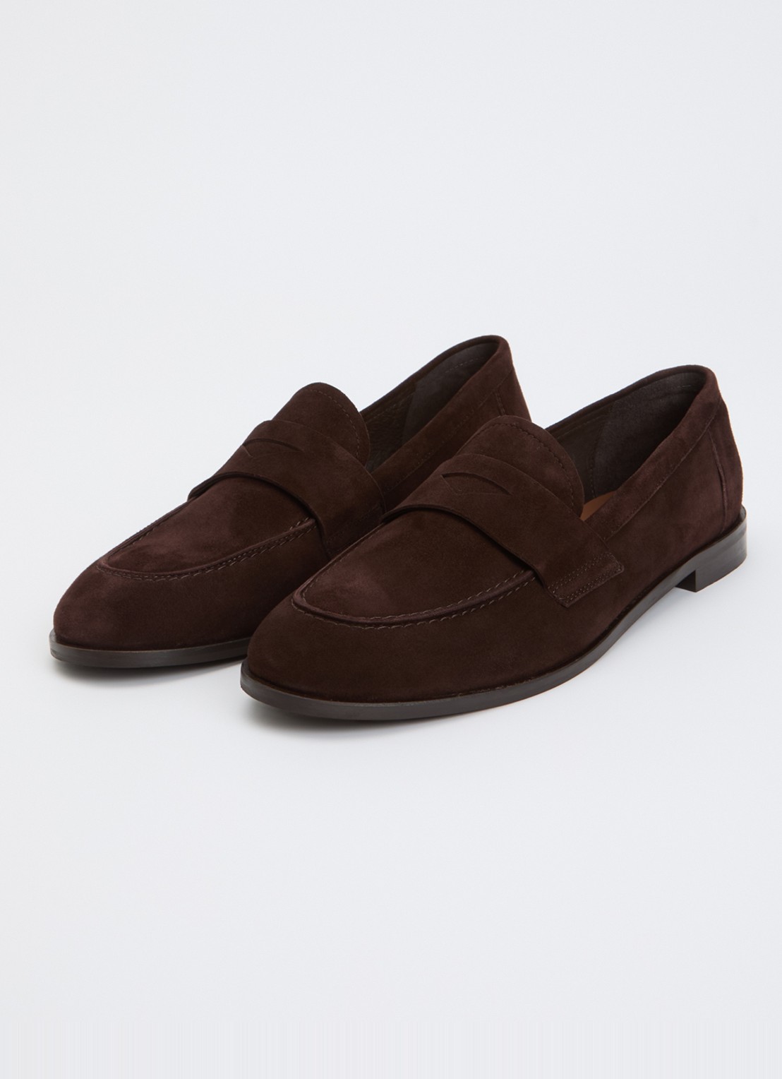 Jonak Thelma loafer van geitensuède - detail 2 donkerbruin