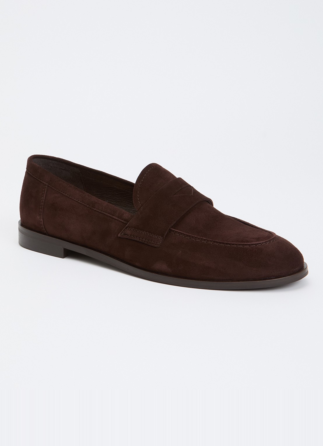 Jonak Thelma loafer van geitensuède - voorkant 5 donkerbruin