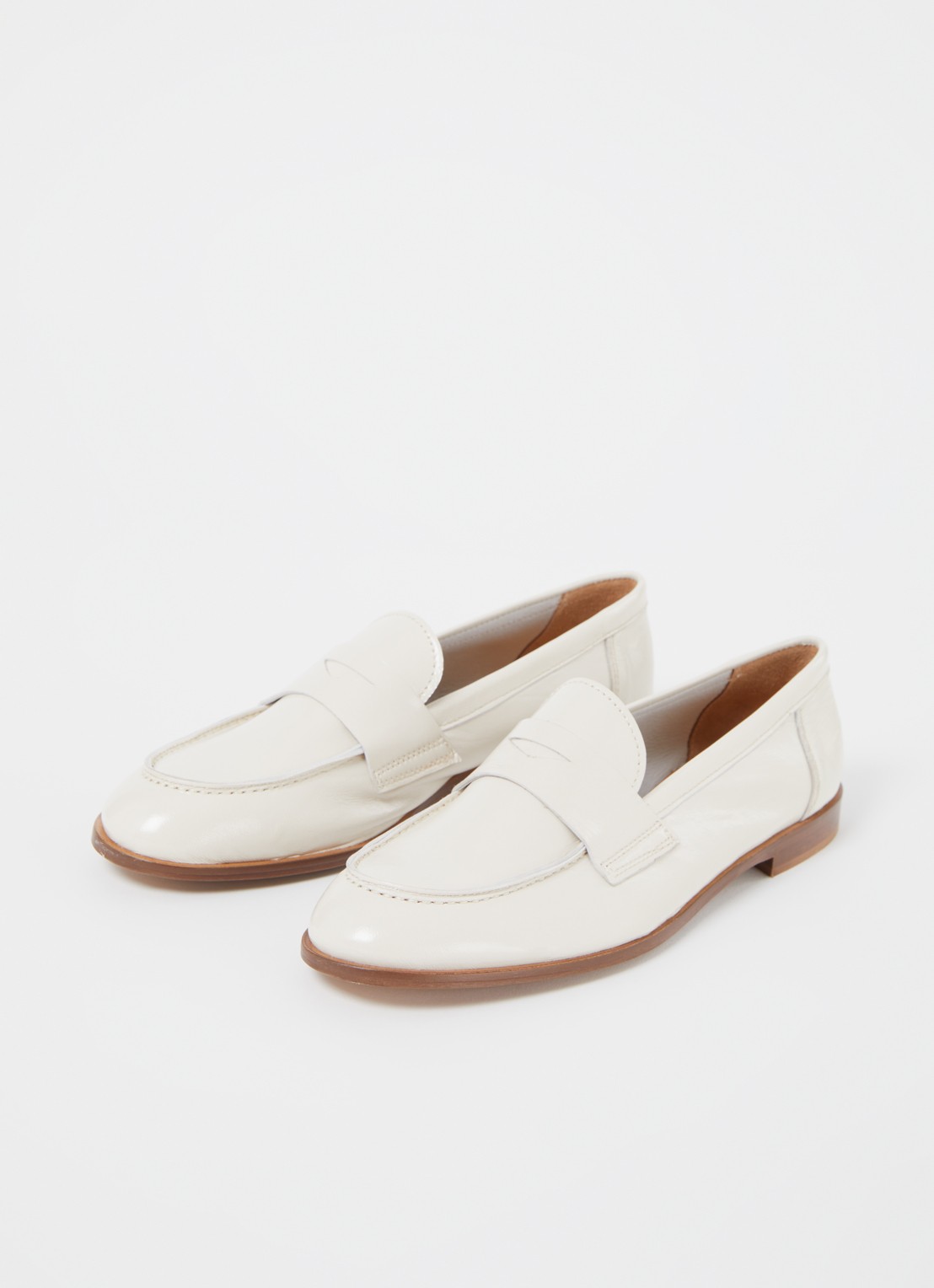Jonak Thelma loafer van leer - detail 2 creme