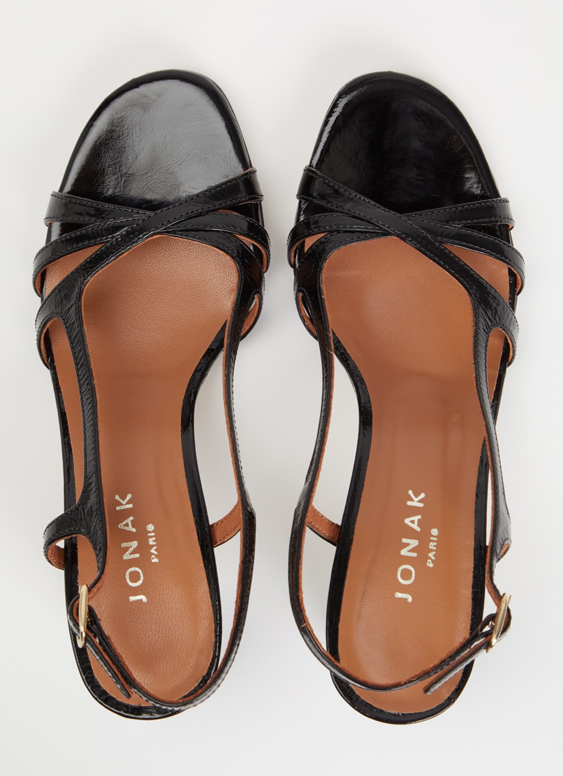 Jonak Vaiana sandalette van lakleer  - detail 5 zwart