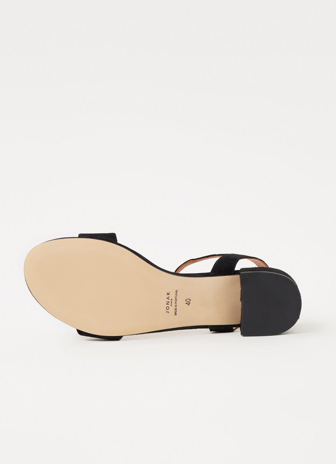 Jonak Via Bis sandalette van suède - detail 5 zwart