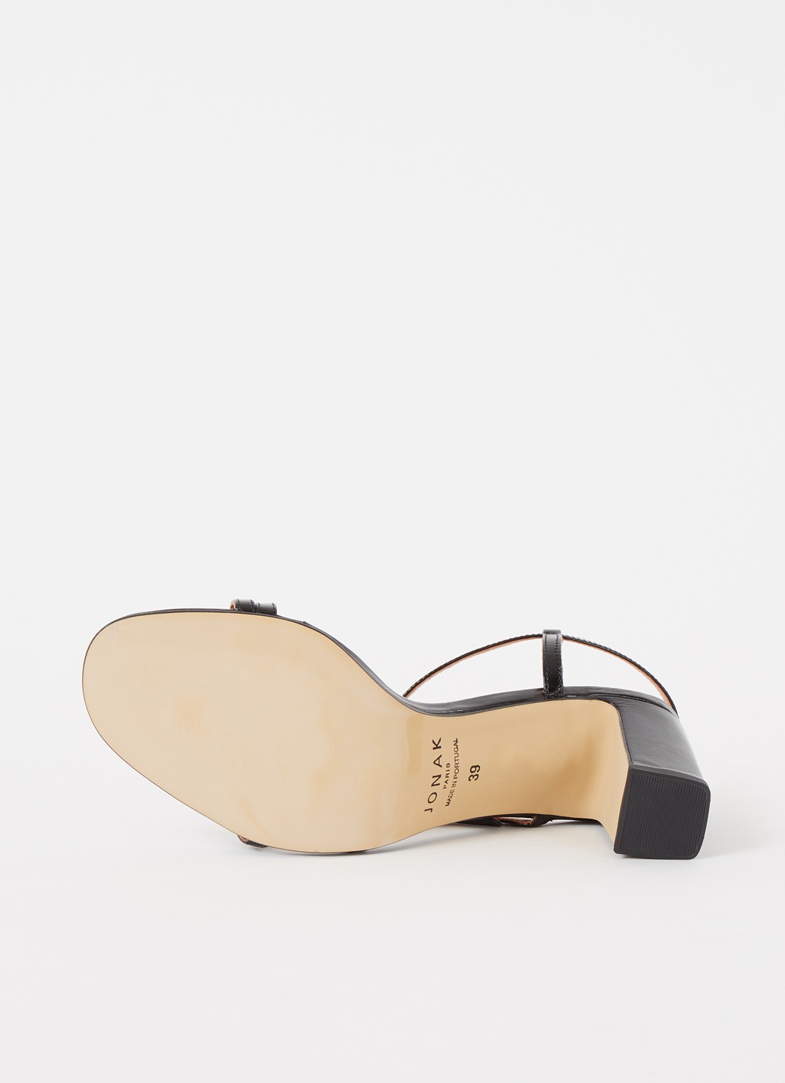 Jonak Vicomte sandalette van leer - detail 6 zwart