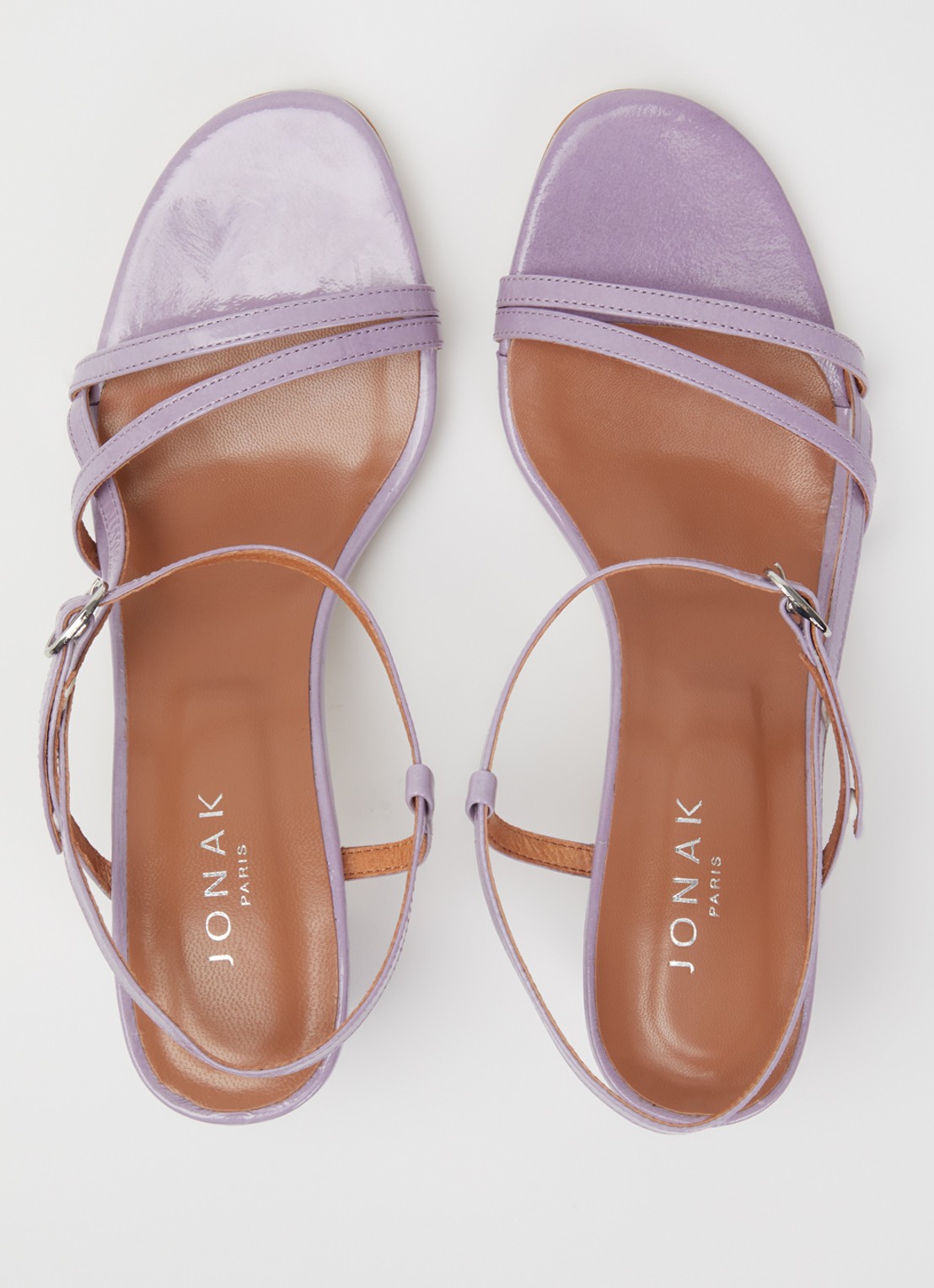 Jonak Vicomte sandalette van leer - detail 3 lila