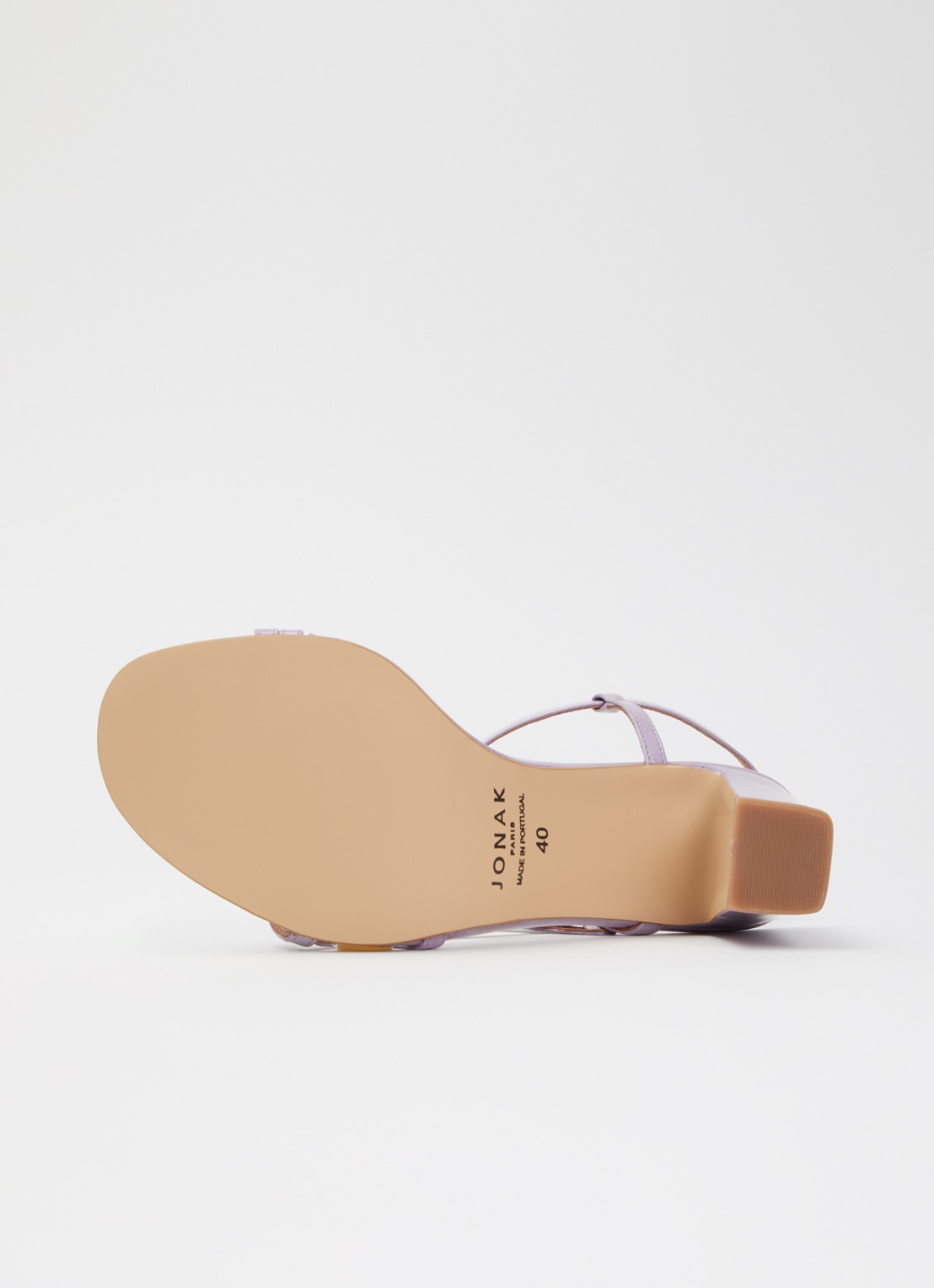 Jonak Vicomte sandalette van leer - detail 4 lila