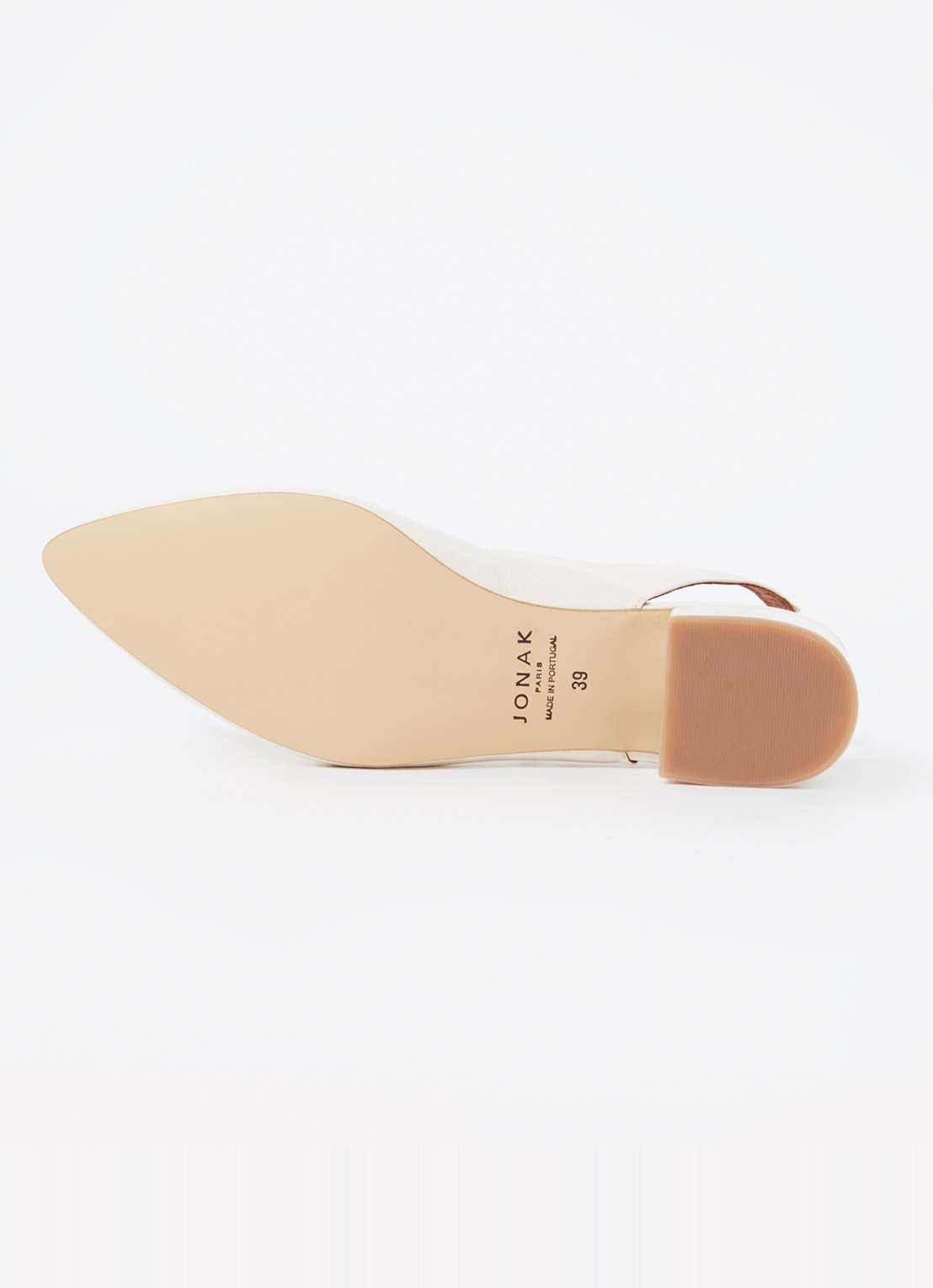Jonak Vince slingback van kalfsleer - detail 5 ivoor