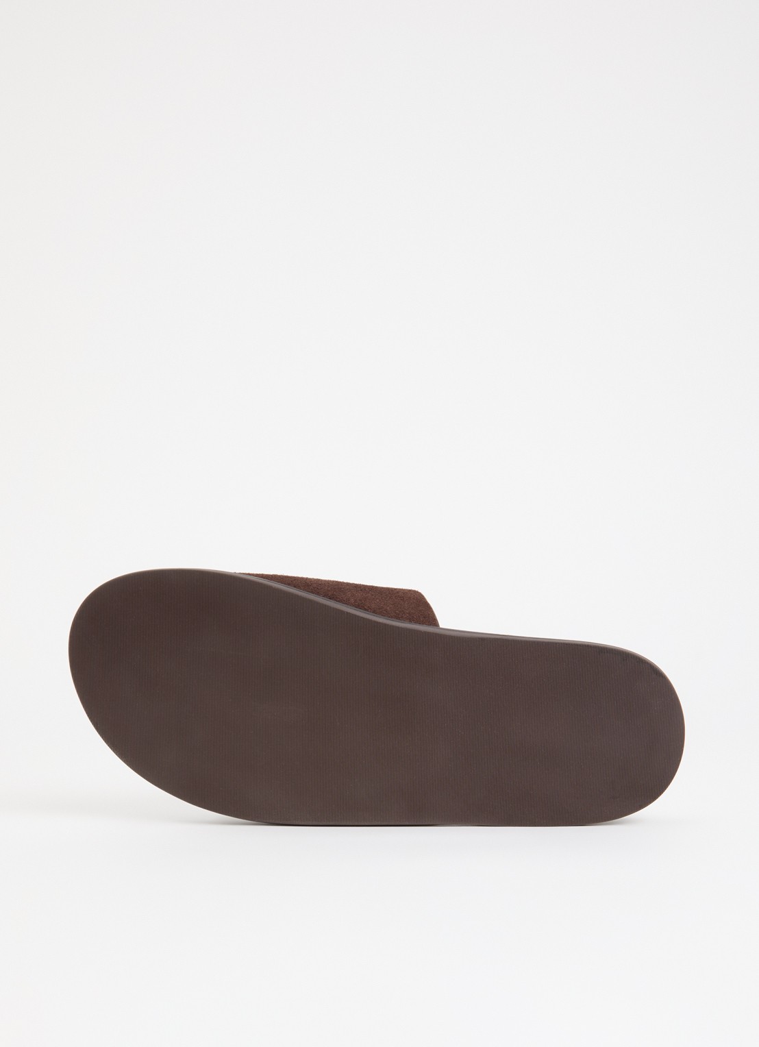 Jonak Warner slipper van leer - detail 4 donkerbruin