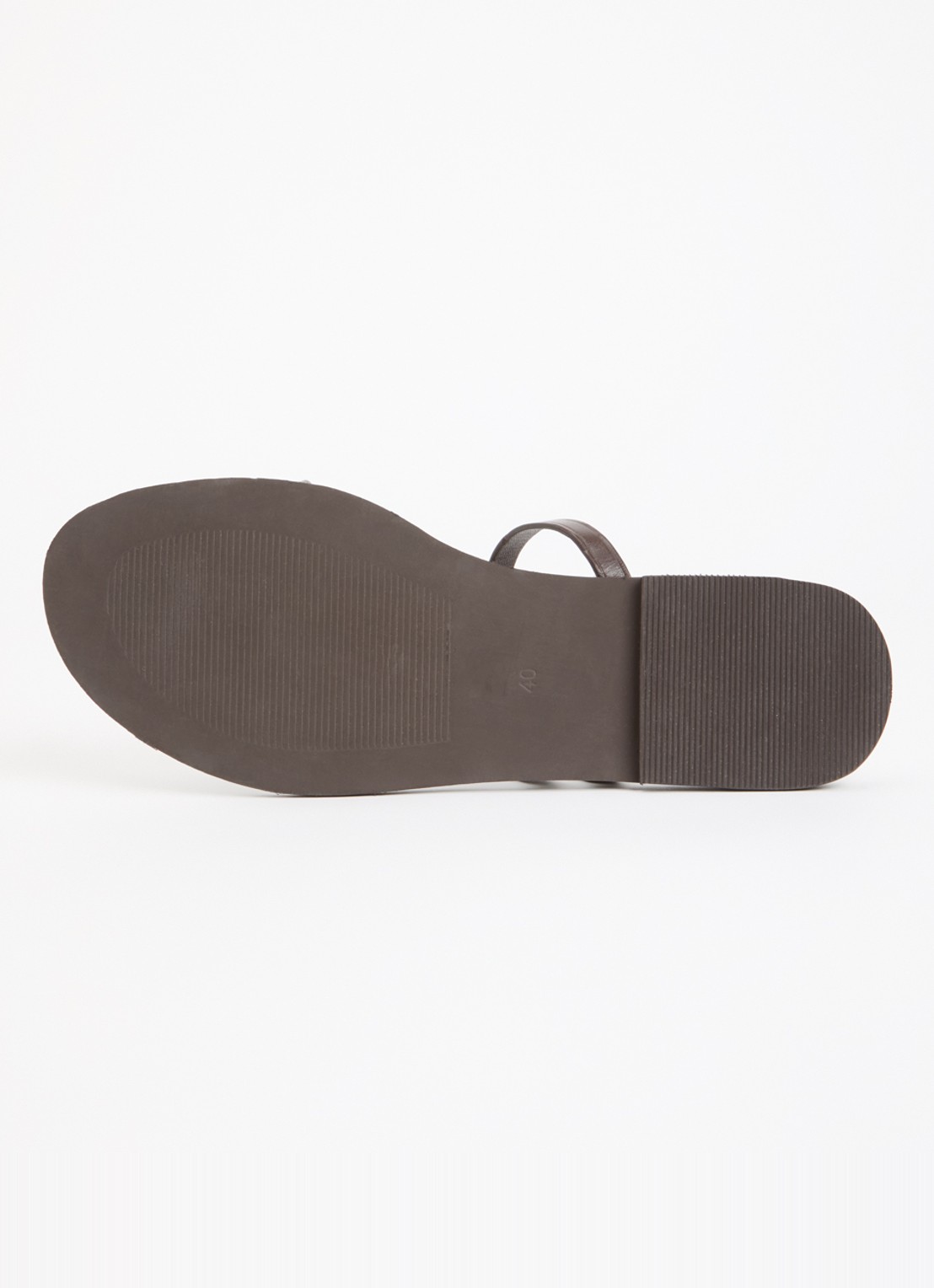 Jonak Wife slipper van kalfsleer - detail 5 donkerbruin