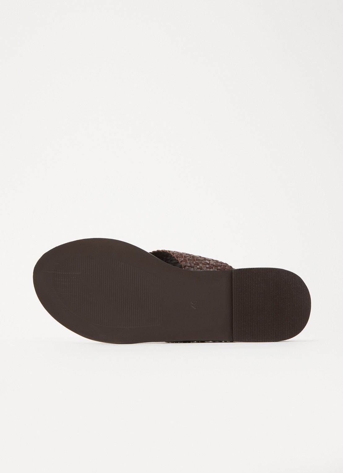 Jonak Witch slipper van leer met gevlochten detail - detail 3 bruin