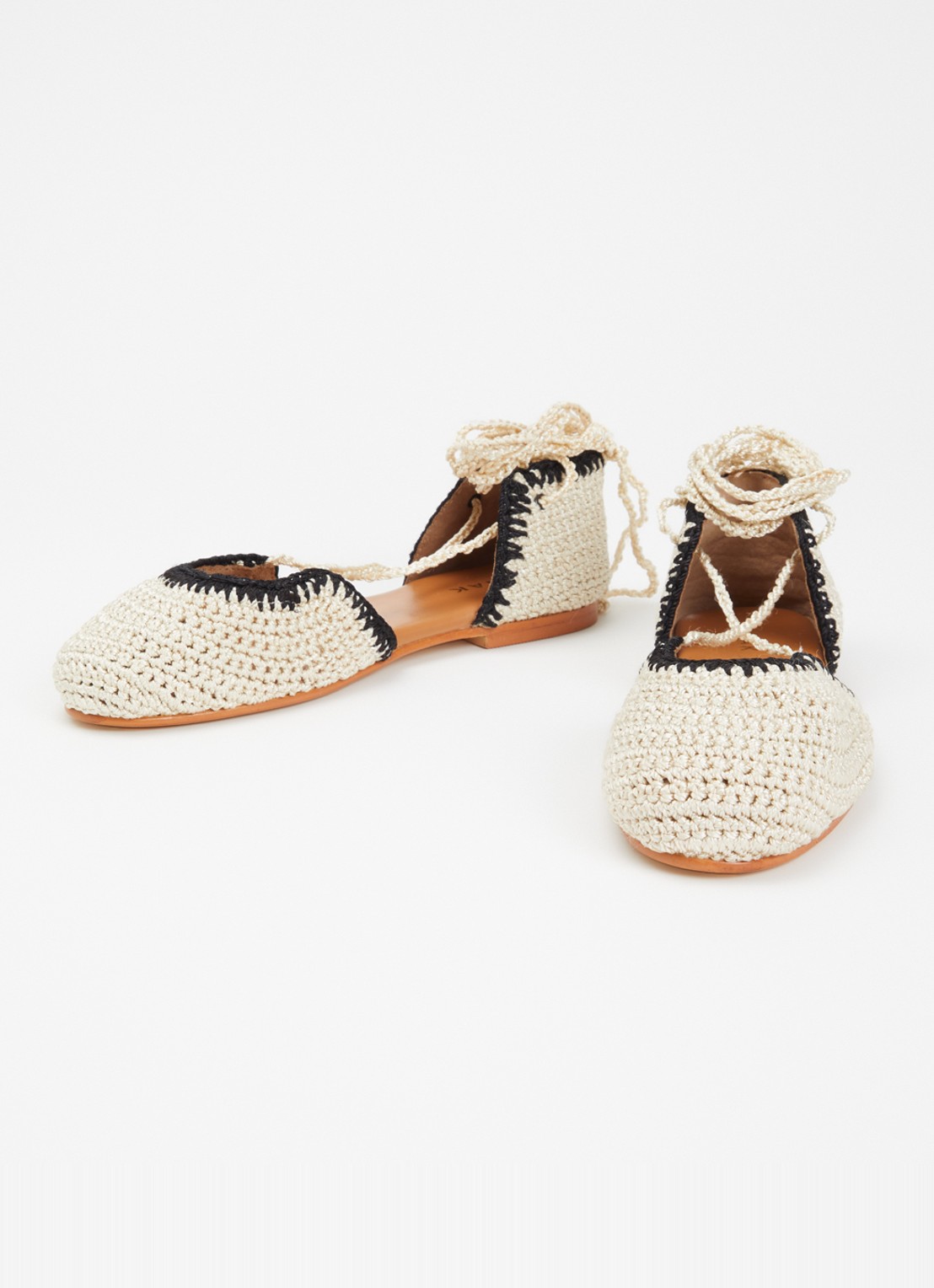 Jonak Wully ballerina met gebreid bovenwerk - detail 4 beige