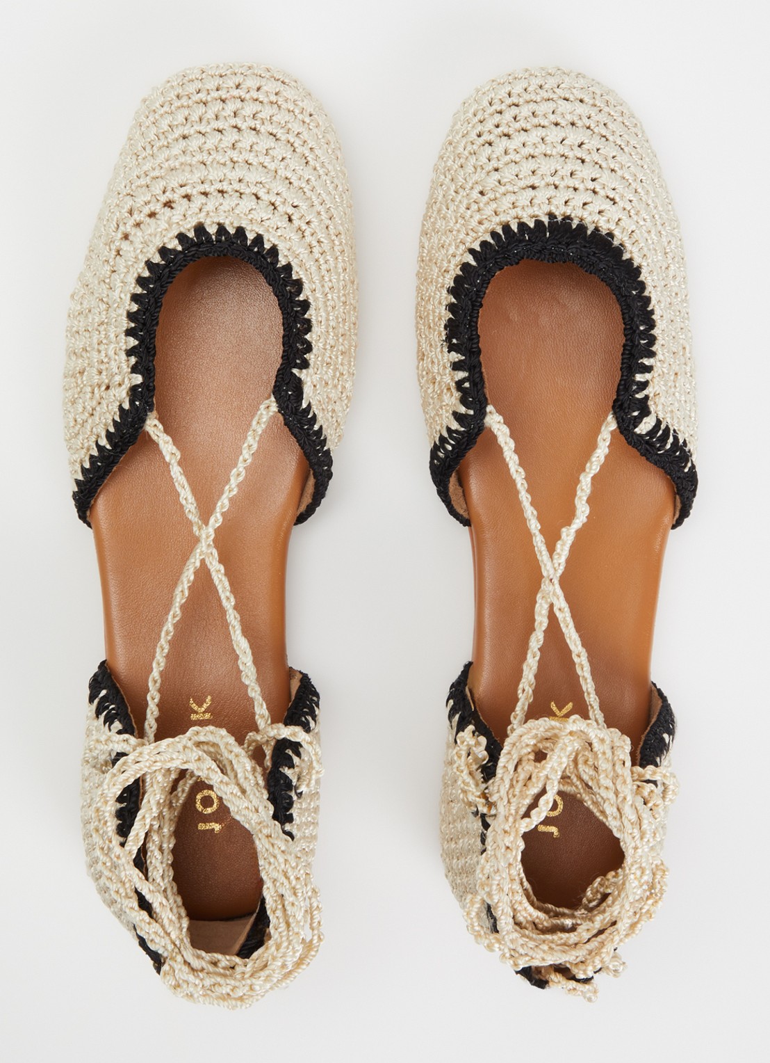 Jonak Wully ballerina met gebreid bovenwerk - detail 5 beige