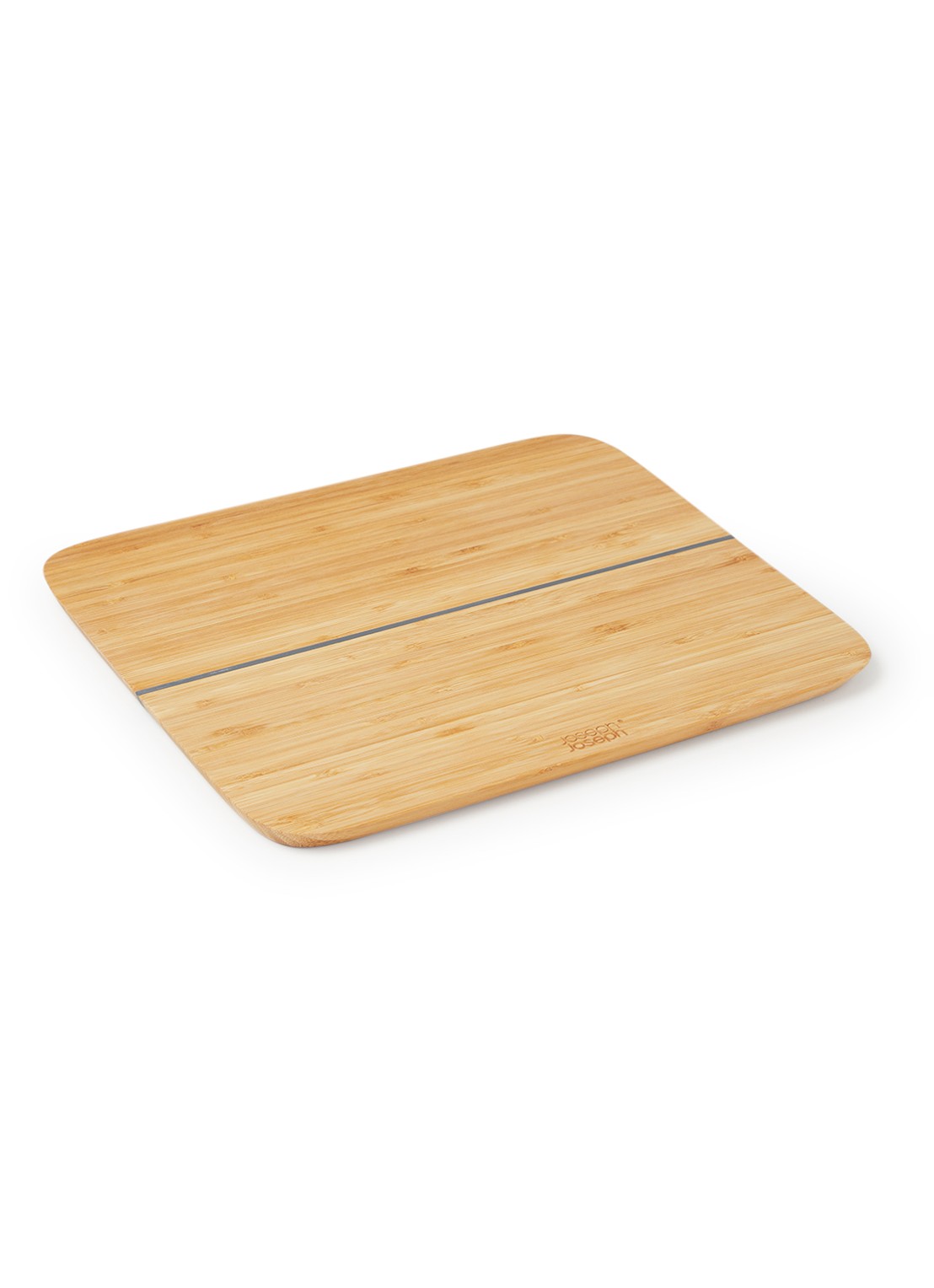 Joseph Joseph Chop2Pot snijplank van bamboe 33 x 27 cm - voorkant 2 lichtbruin