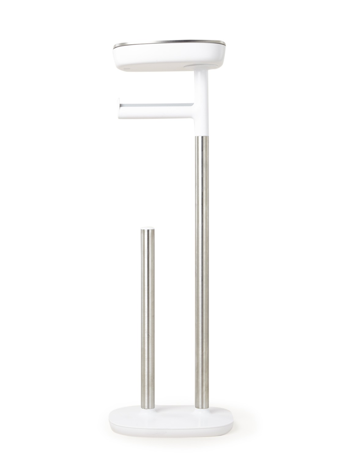 Joseph Joseph EasyStore Butler Plus toiletrolhouder - voorkant 2 zilver
