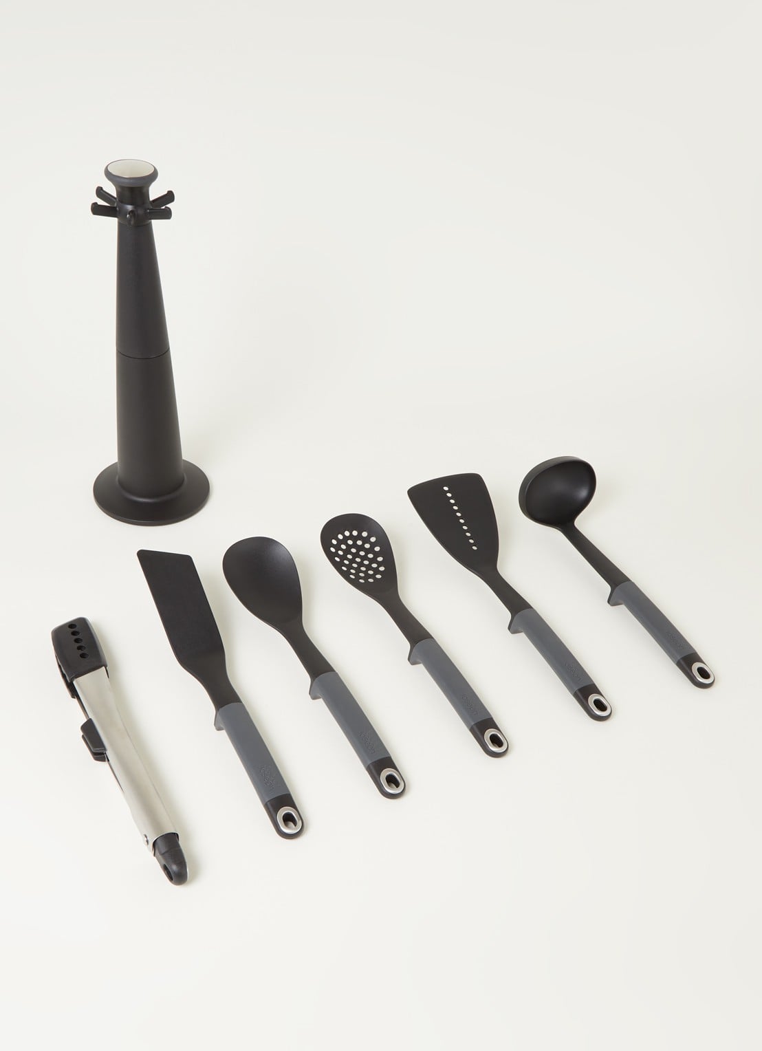 Joseph Joseph Elevate Carrousel houder met keukengerei set 6-delig - detail zwart
