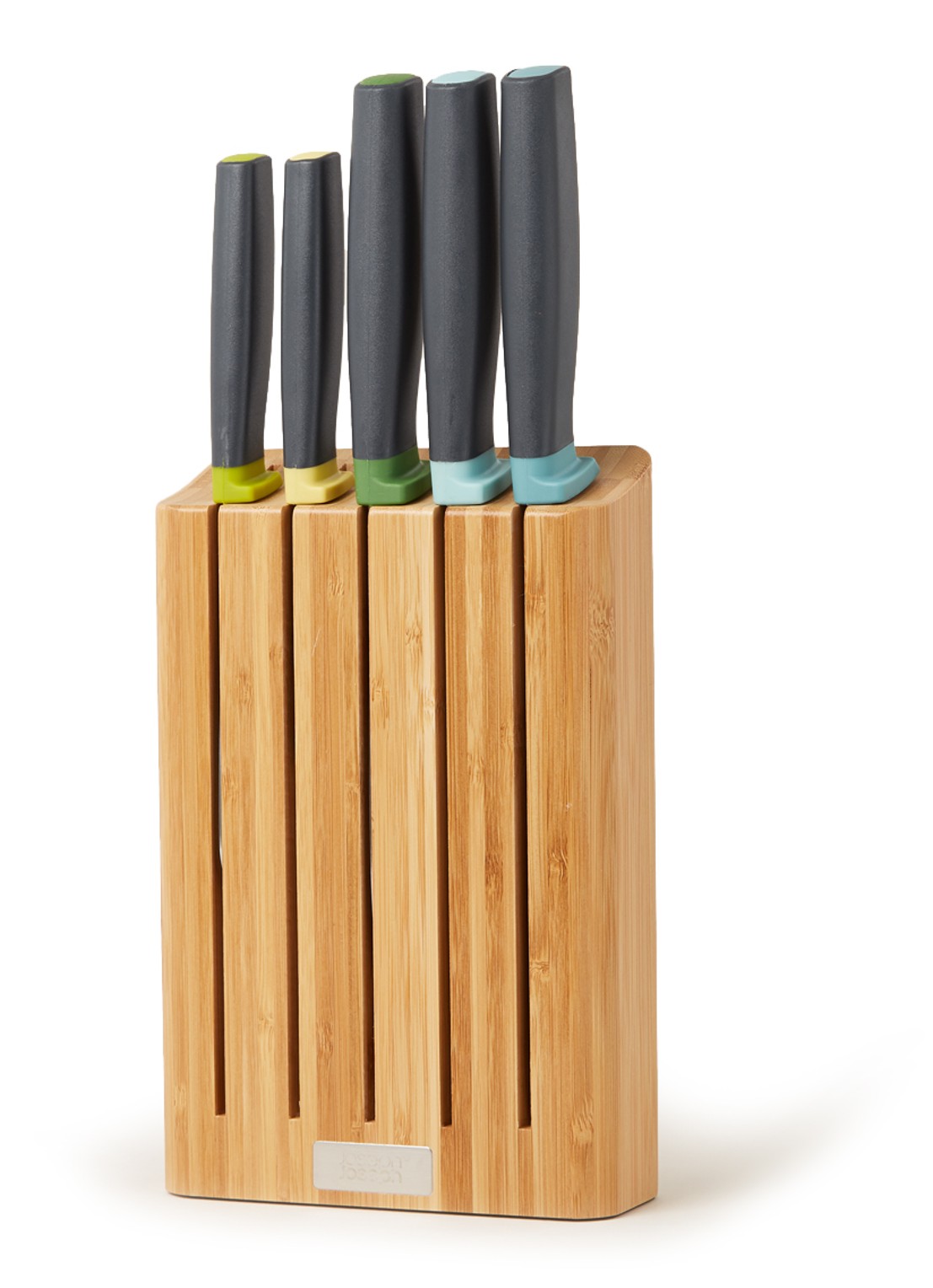Joseph Joseph Elevate messenblok met messenset 5-delig - voorkant 2 camel