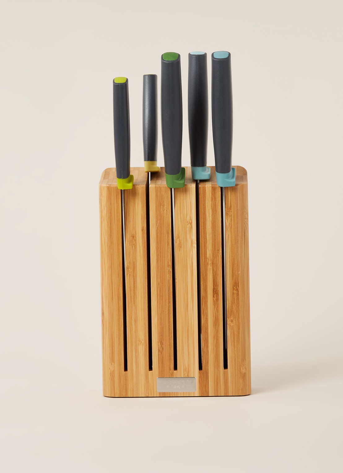 Joseph Joseph Elevate messenblok met messenset 5-delig - voorkant 3 camel