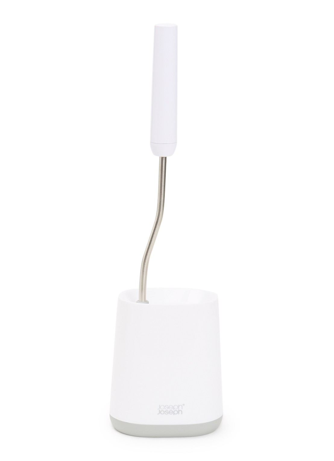 Joseph Joseph Flex Lite toiletborstel met houder  - voorkant wit