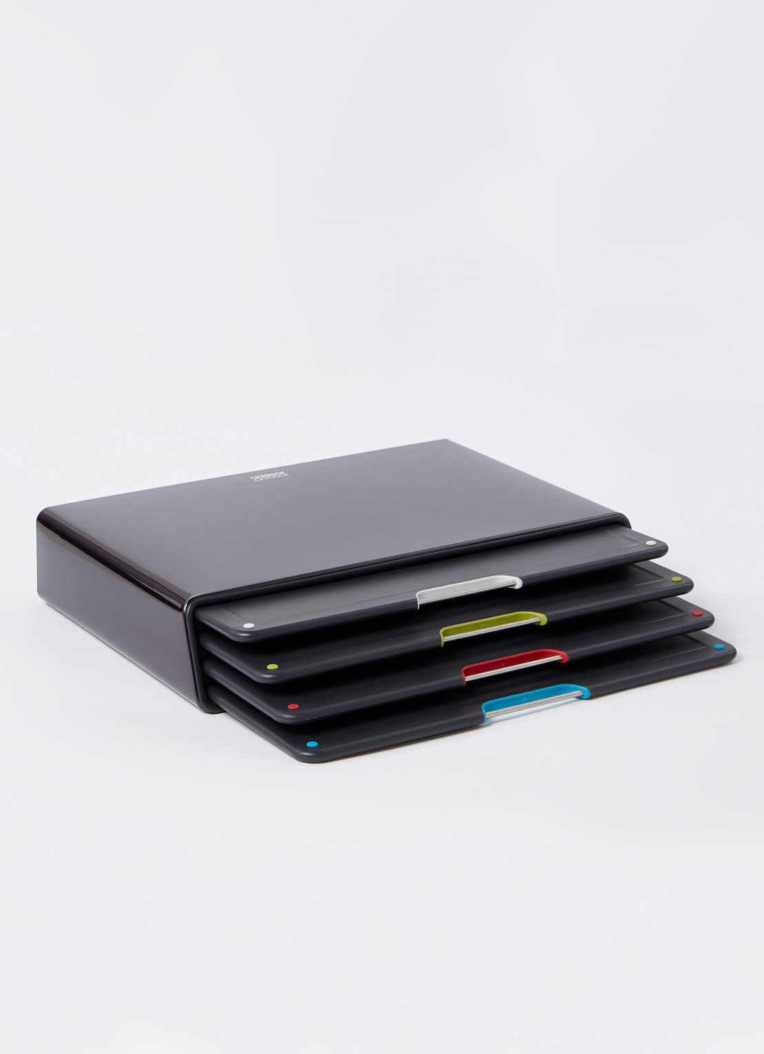 Joseph Joseph Folio Large snijplank 24 x 34 cm set van 4 - detail zwart