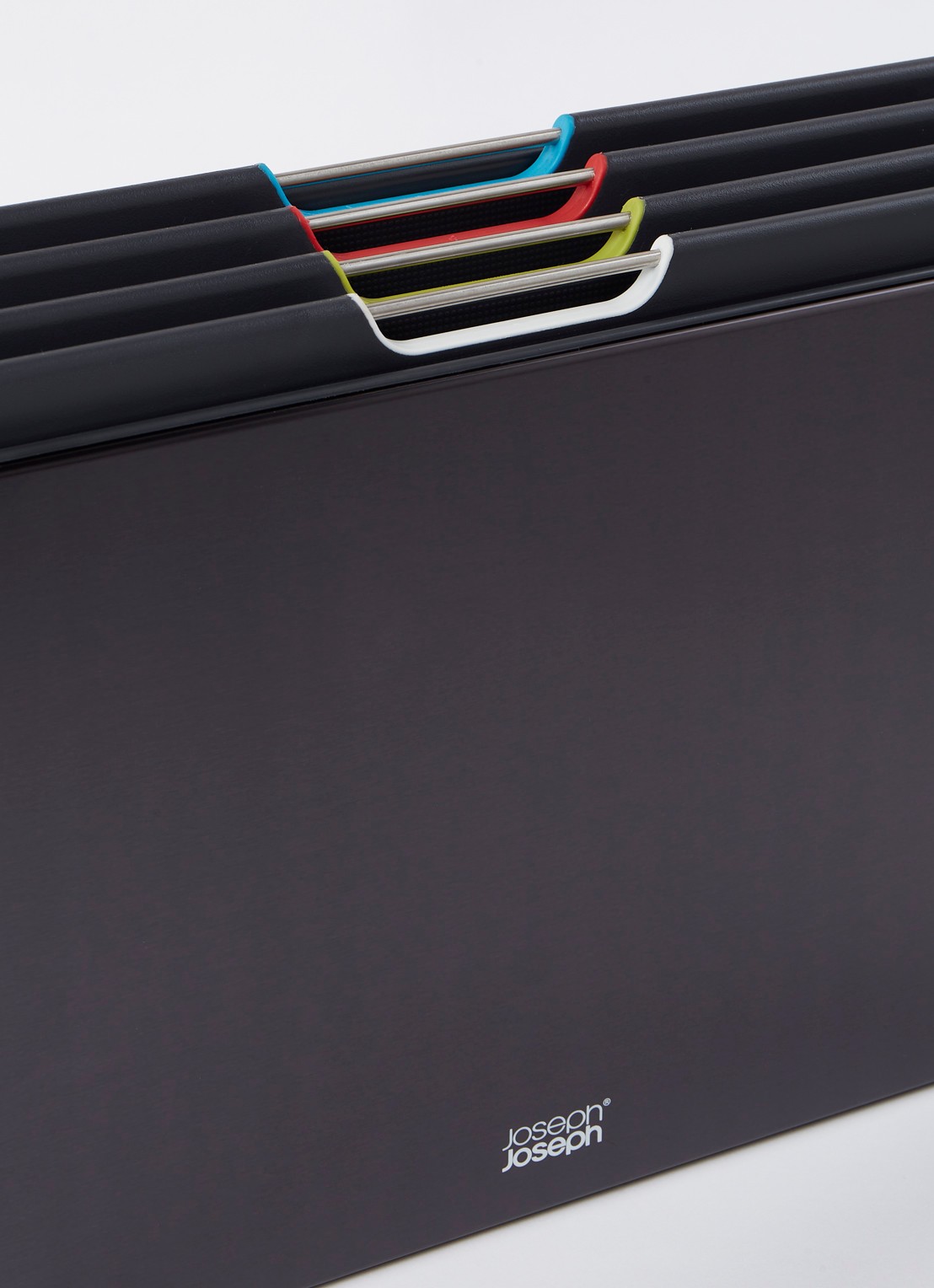 Joseph Joseph Folio Large snijplank 24 x 34 cm set van 4 - detail 2 zwart
