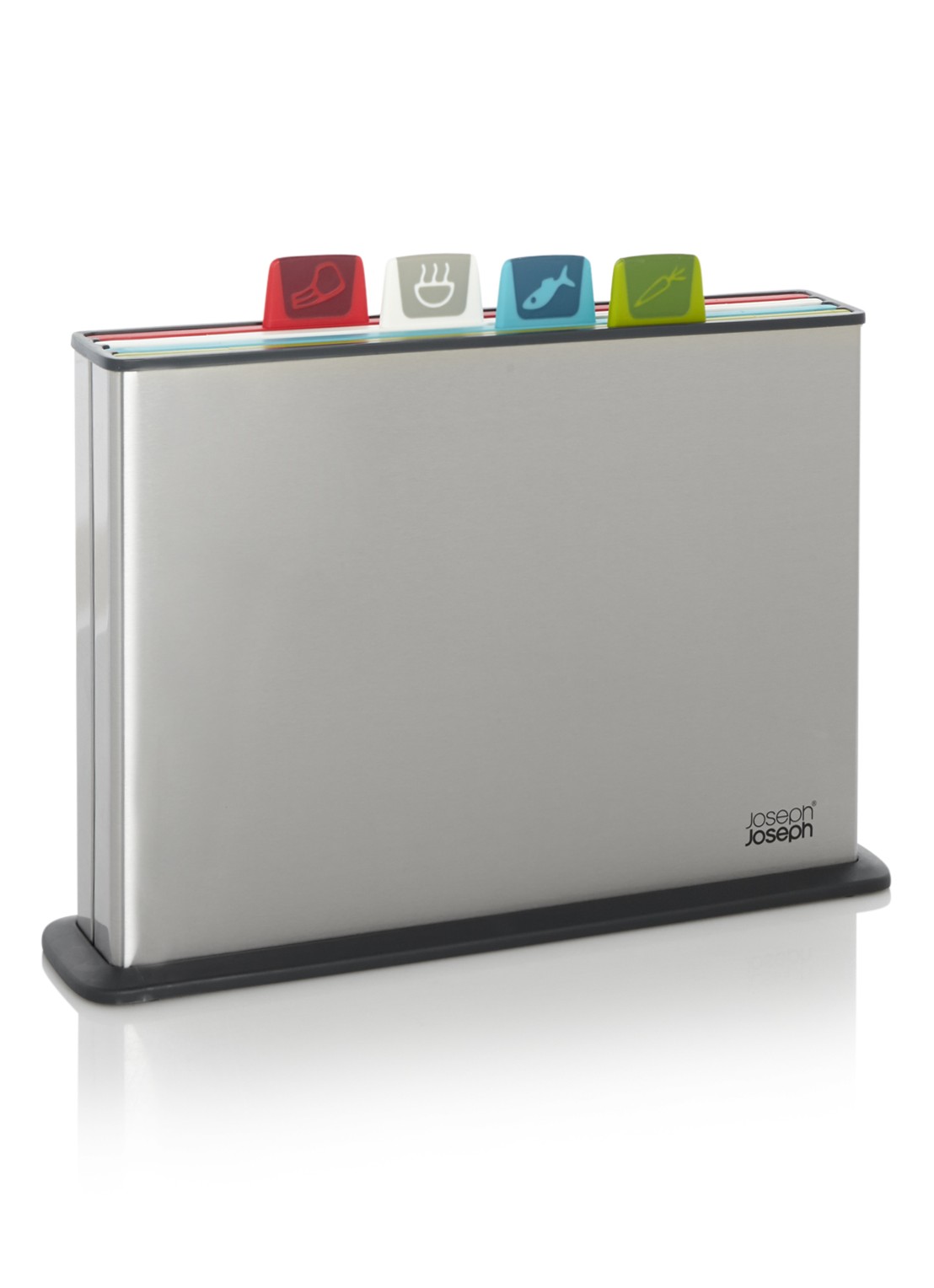 Joseph Joseph Index Steel Plus snijplank set van 4 - voorkant 2 multicolor
