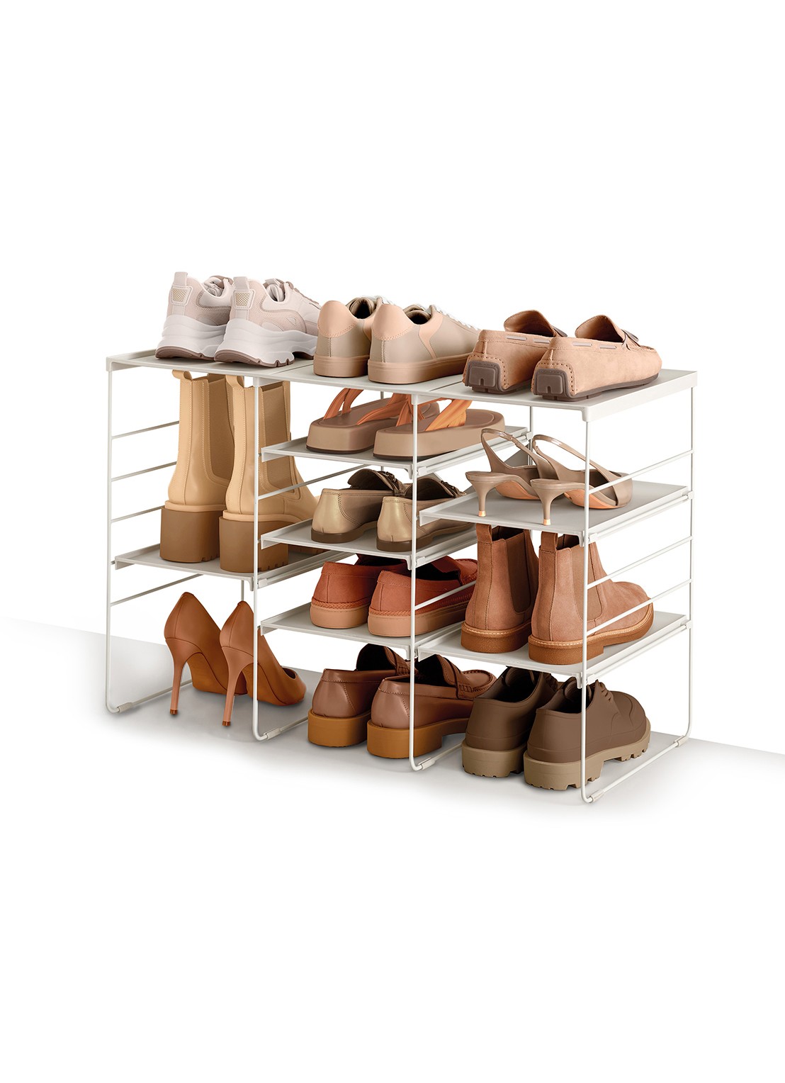 Joseph Joseph Level Plus schoenenrek 51,2 x 75,8 cm - voorkant 7 beige