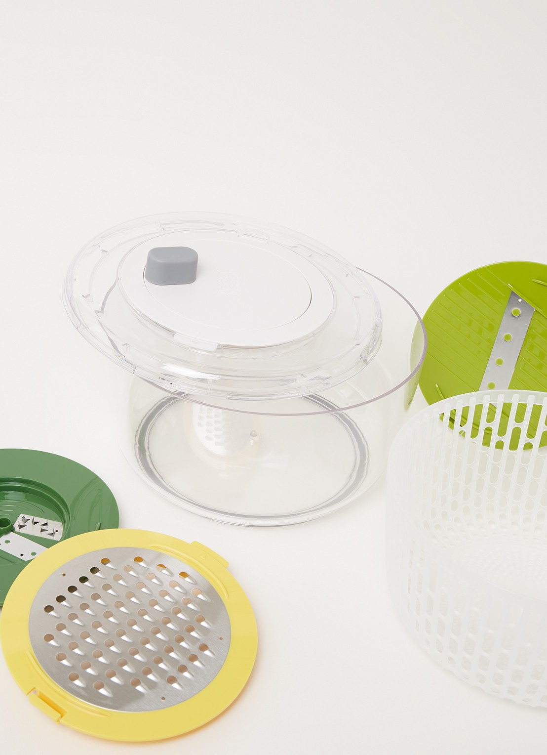 Joseph Joseph Multi-Prep salade voorbereiding set 4-delig  - detail donkergroen