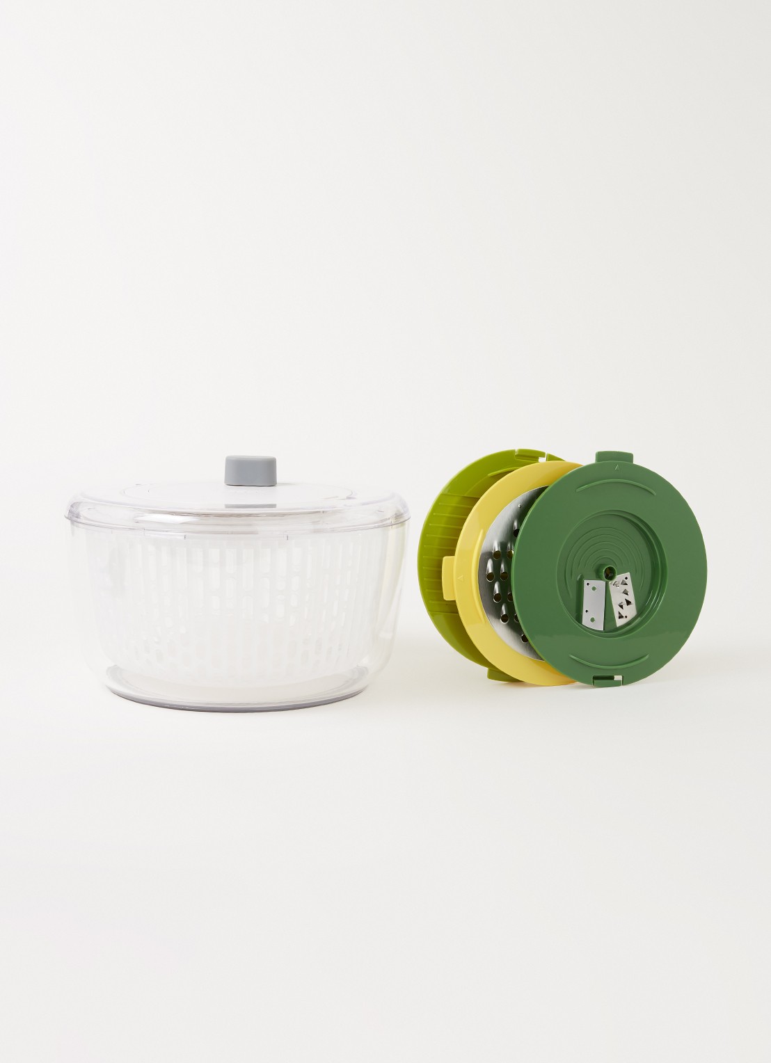 Joseph Joseph Multi-Prep salade voorbereiding set 4-delig  - voorkant 3 donkergroen