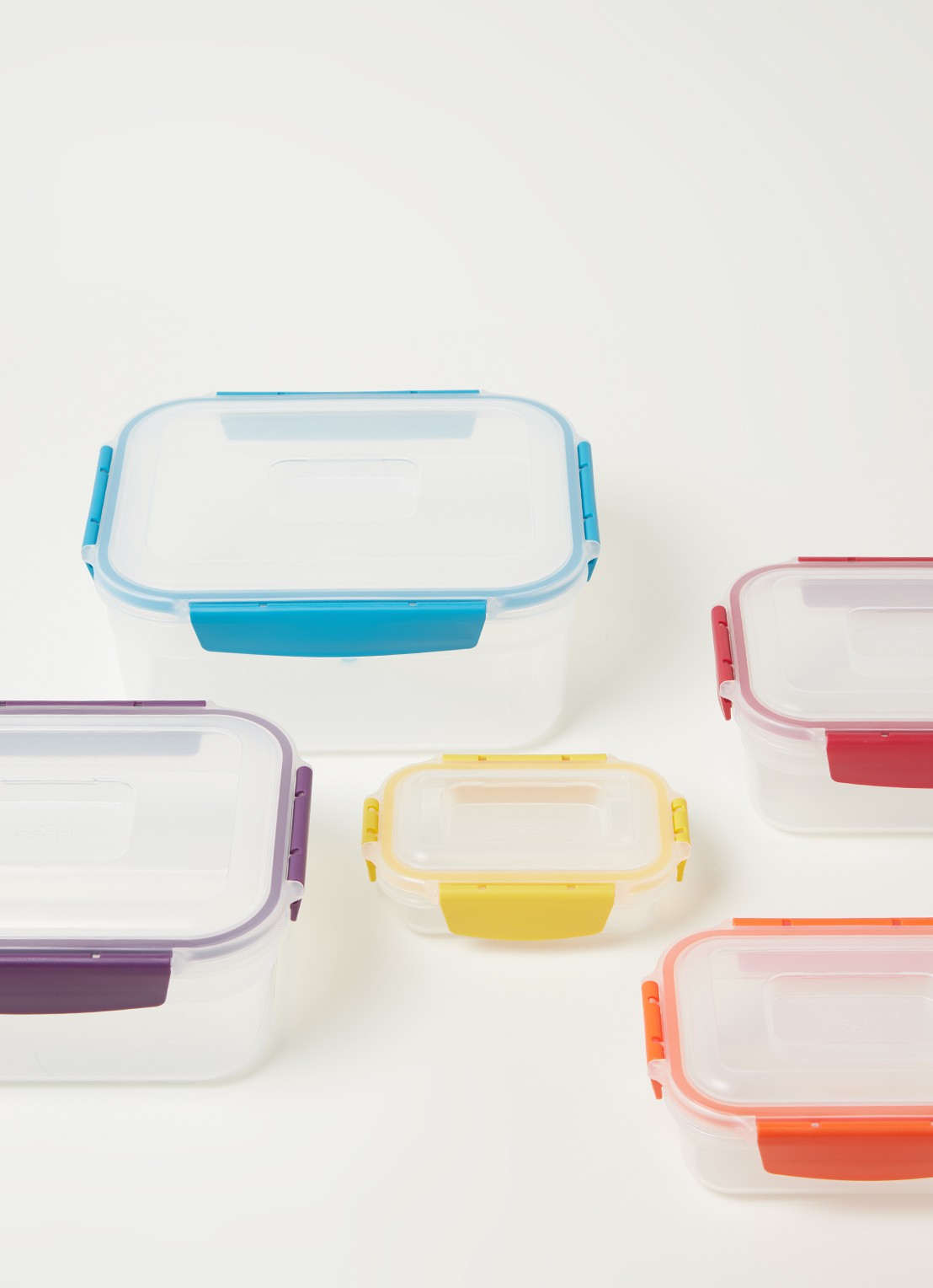 Joseph Joseph Nest Lock vershoudbak set van 5 - detail transparant