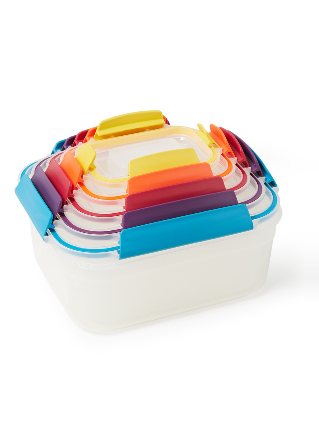 Joseph Joseph Nest Lock vershoudbak set van 5 - voorkant 2 transparant