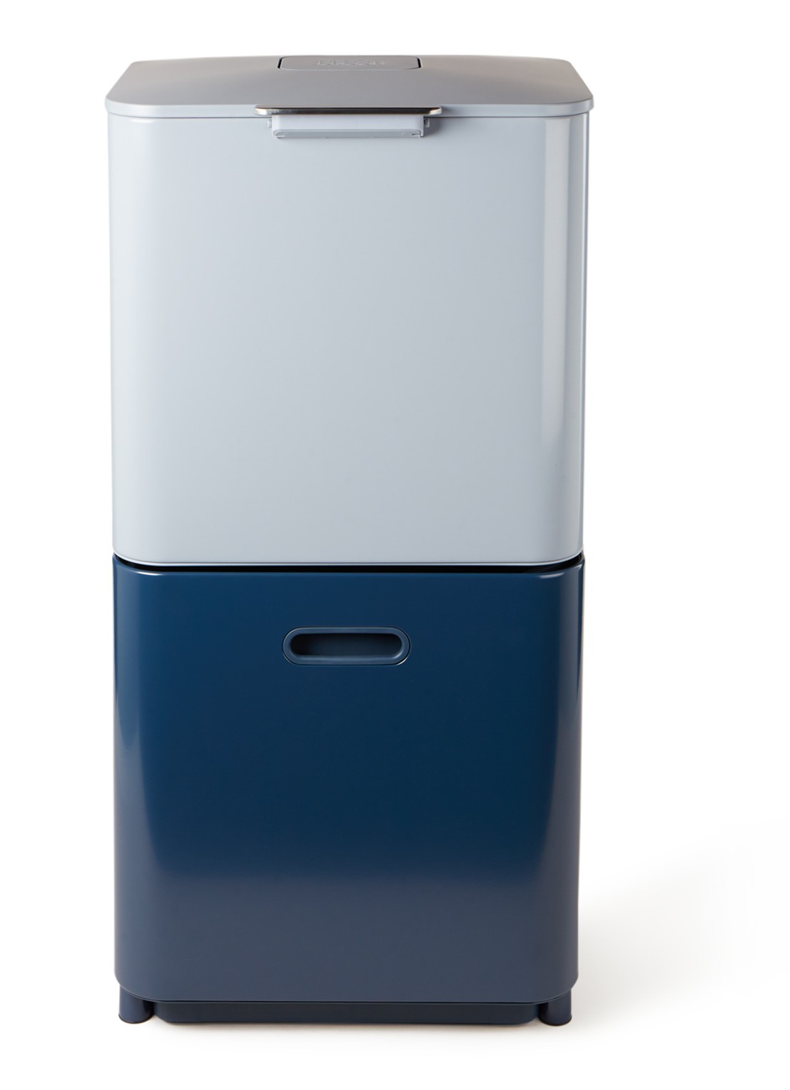 Joseph Joseph Sky Intelligent Waste prullenbak 60 liter 2-delig - voorkant 2 zilver