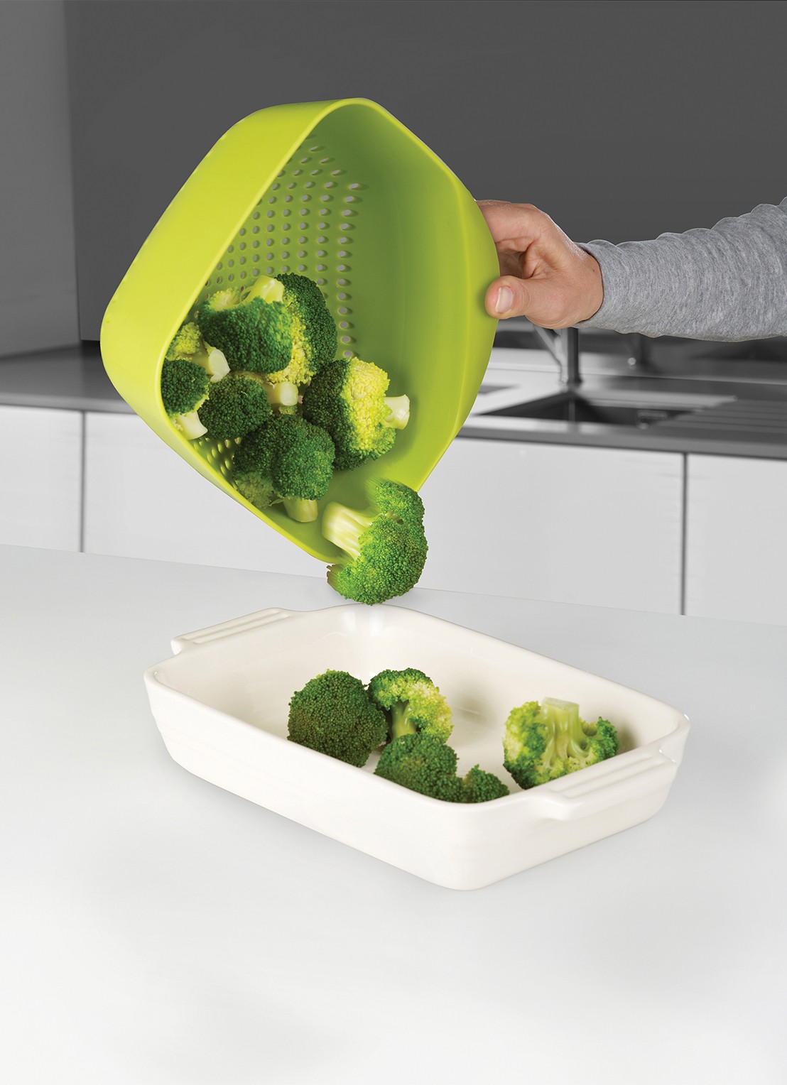 Joseph Joseph Square vergiet 24,5 cm - voorkant 3 groen