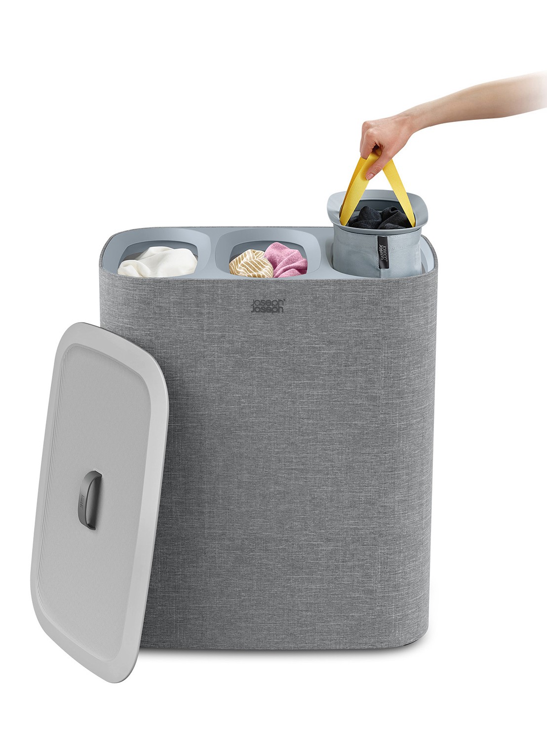 Joseph Joseph Tota Trio wasmand 71 cm - achterkant 7 grijs