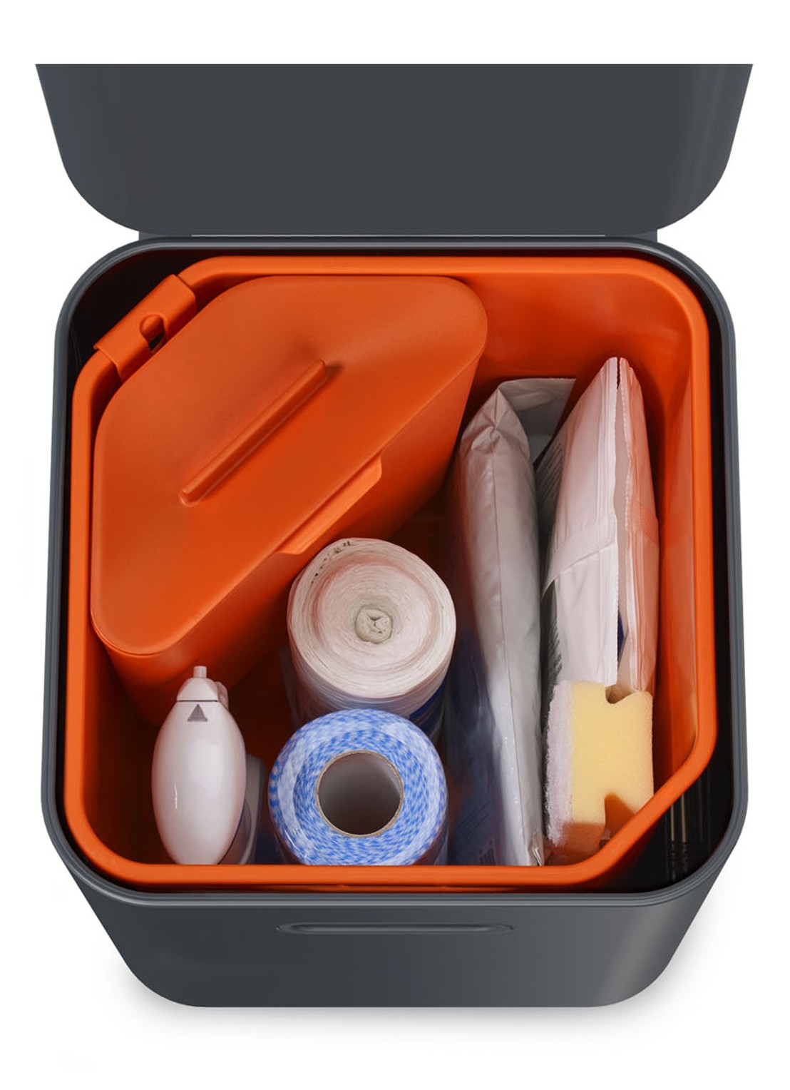Joseph Joseph Totem Compact prullenbak 40 liter - detail 2 donkergrijs