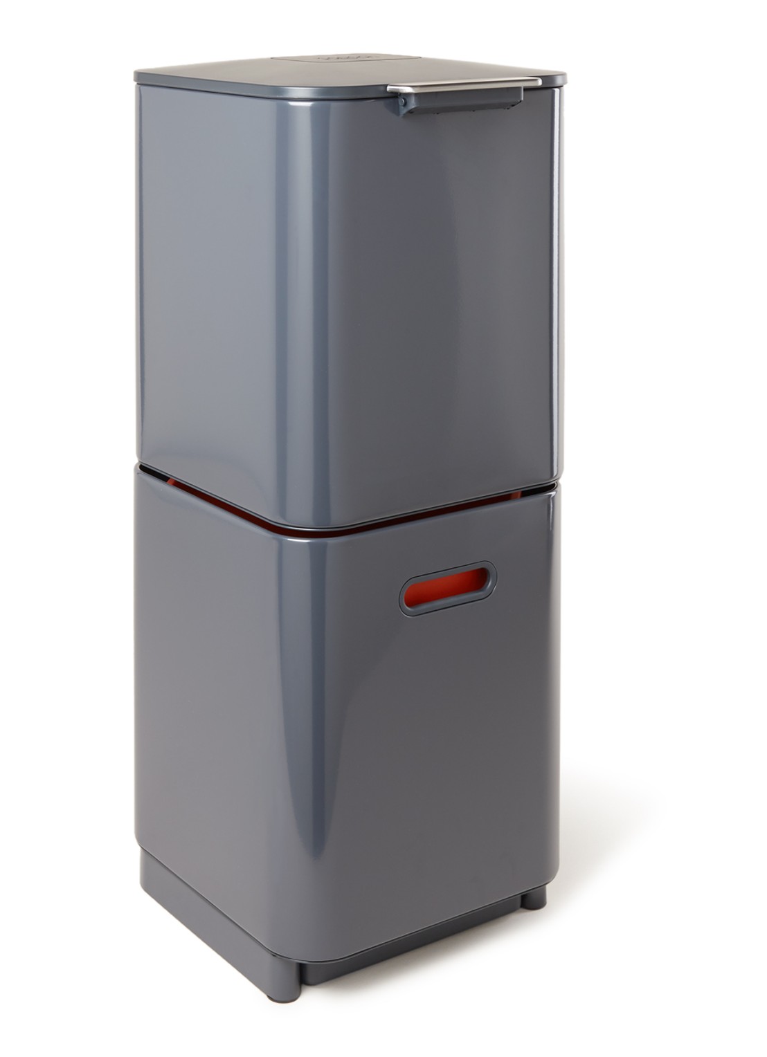Joseph Joseph Totem Compact prullenbak 40 liter - voorkant donkergrijs