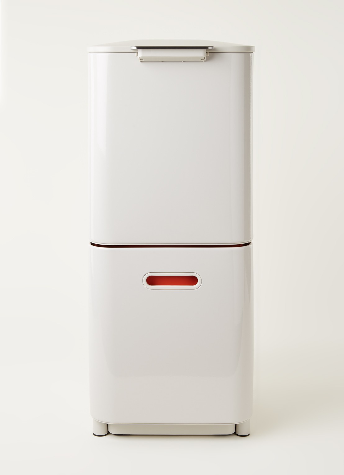 Joseph Joseph Totem Compact prullenbak 40 liter - voorkant 3 lichtgrijs