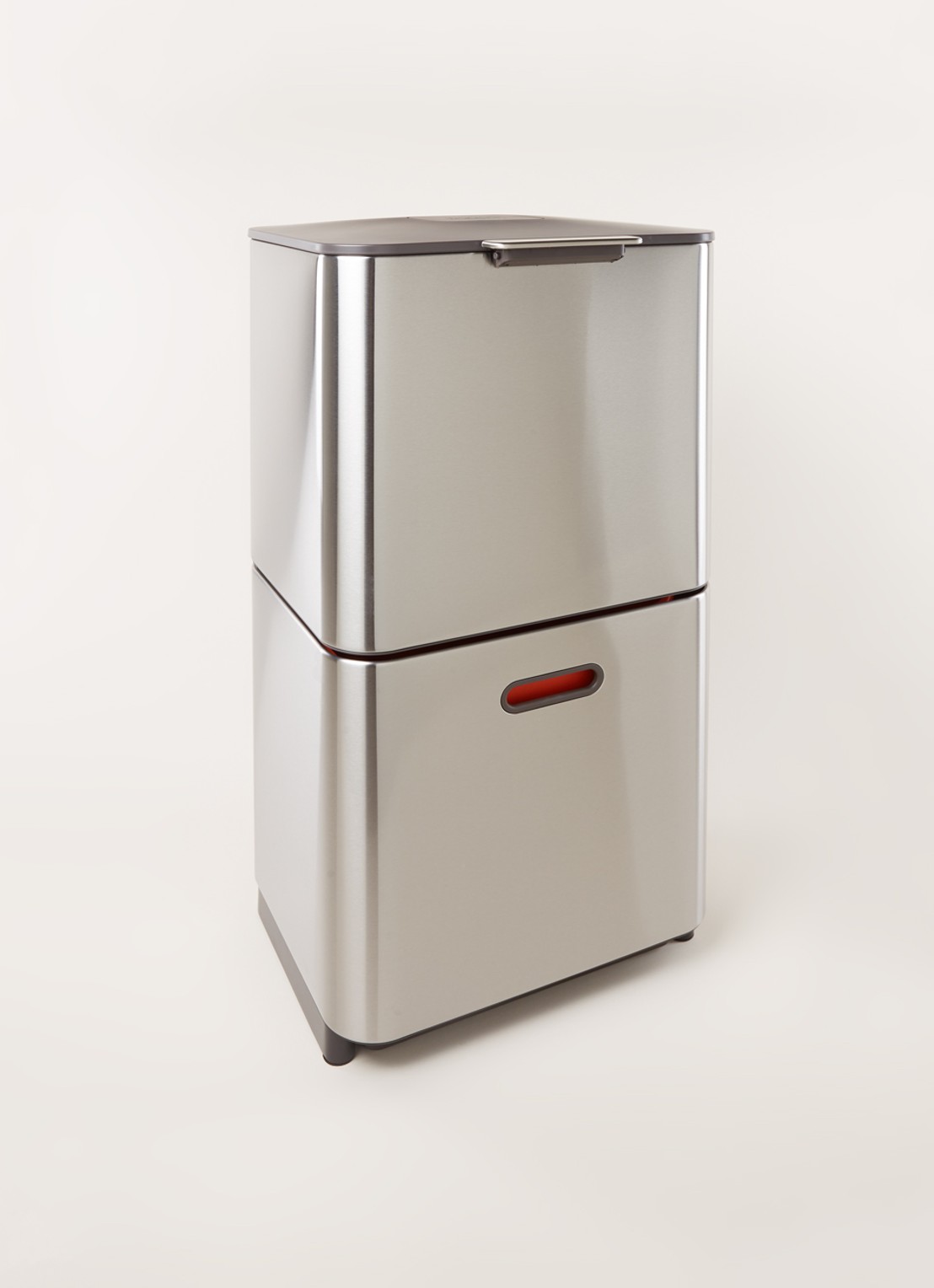 Joseph Joseph Totem Max prullenbak 60 liter - voorkant 3 zilver