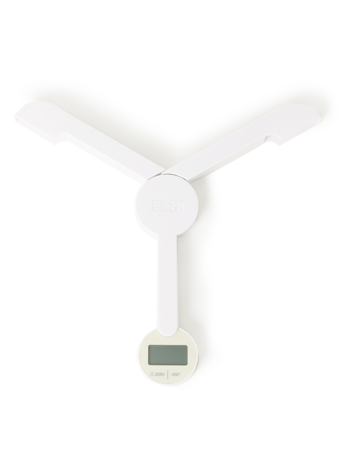 Joseph Joseph TriScale opvouwbare digitale keukenweegschaal - voorkant 2 wit