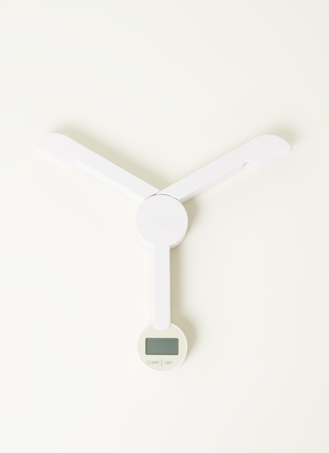 Joseph Joseph TriScale opvouwbare digitale keukenweegschaal - voorkant 3 wit