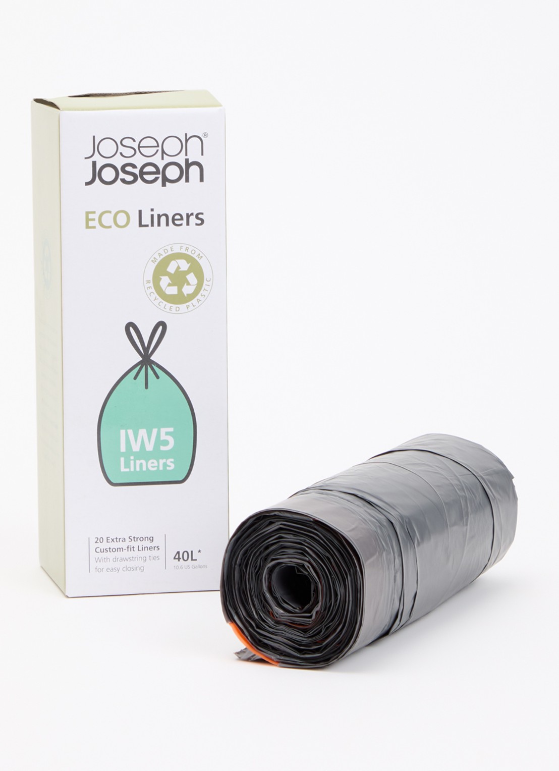 Joseph Joseph Vuilniszakken IW5 40 liter  - voorkant 2 antraciet